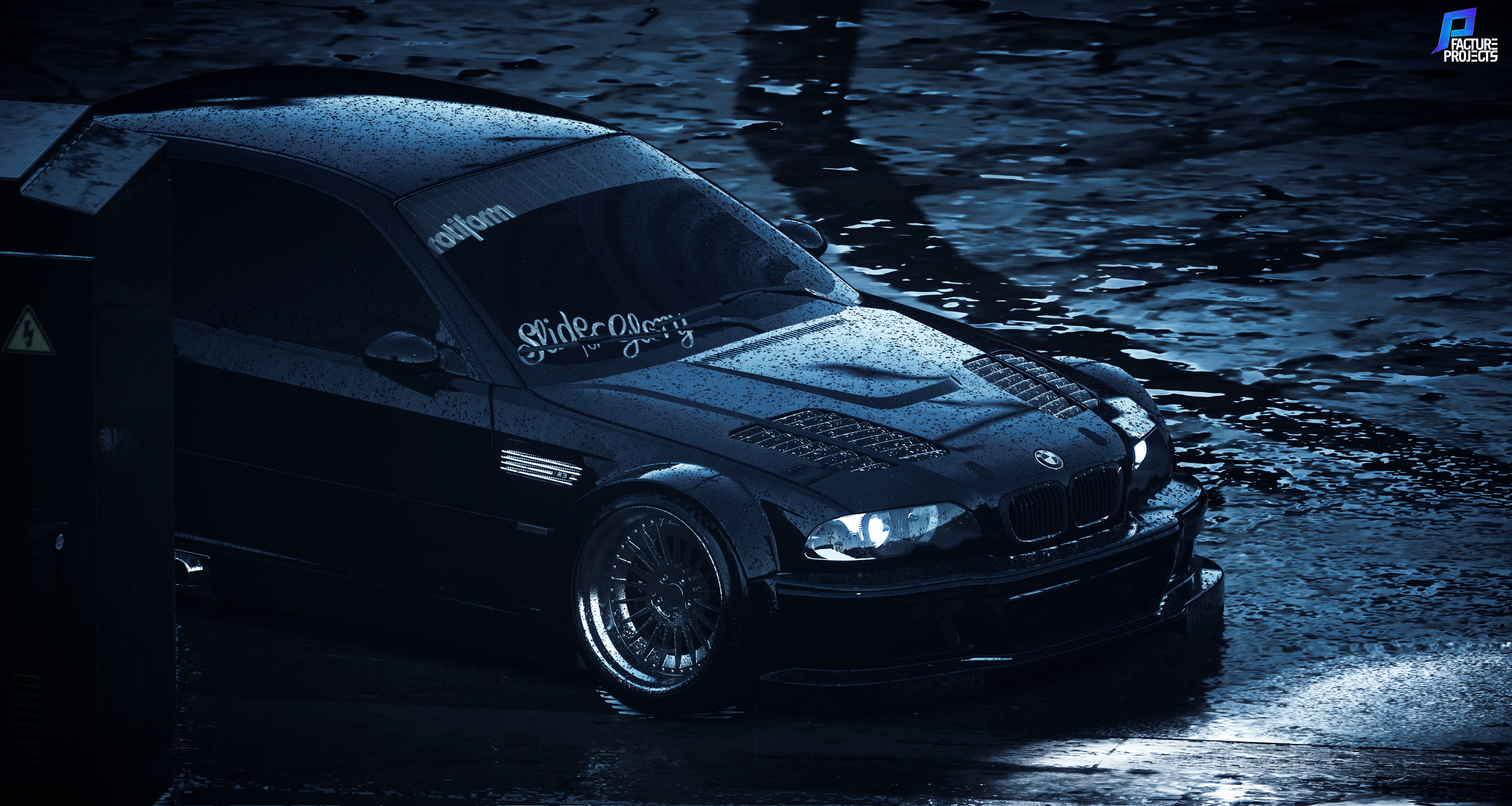 7632x4068 Desktop wallpaper: Bmw M3 E Video Game, Need For Speed (2015), Black Car, Bmw, Need For Speed 4K free download for PC. 1534303