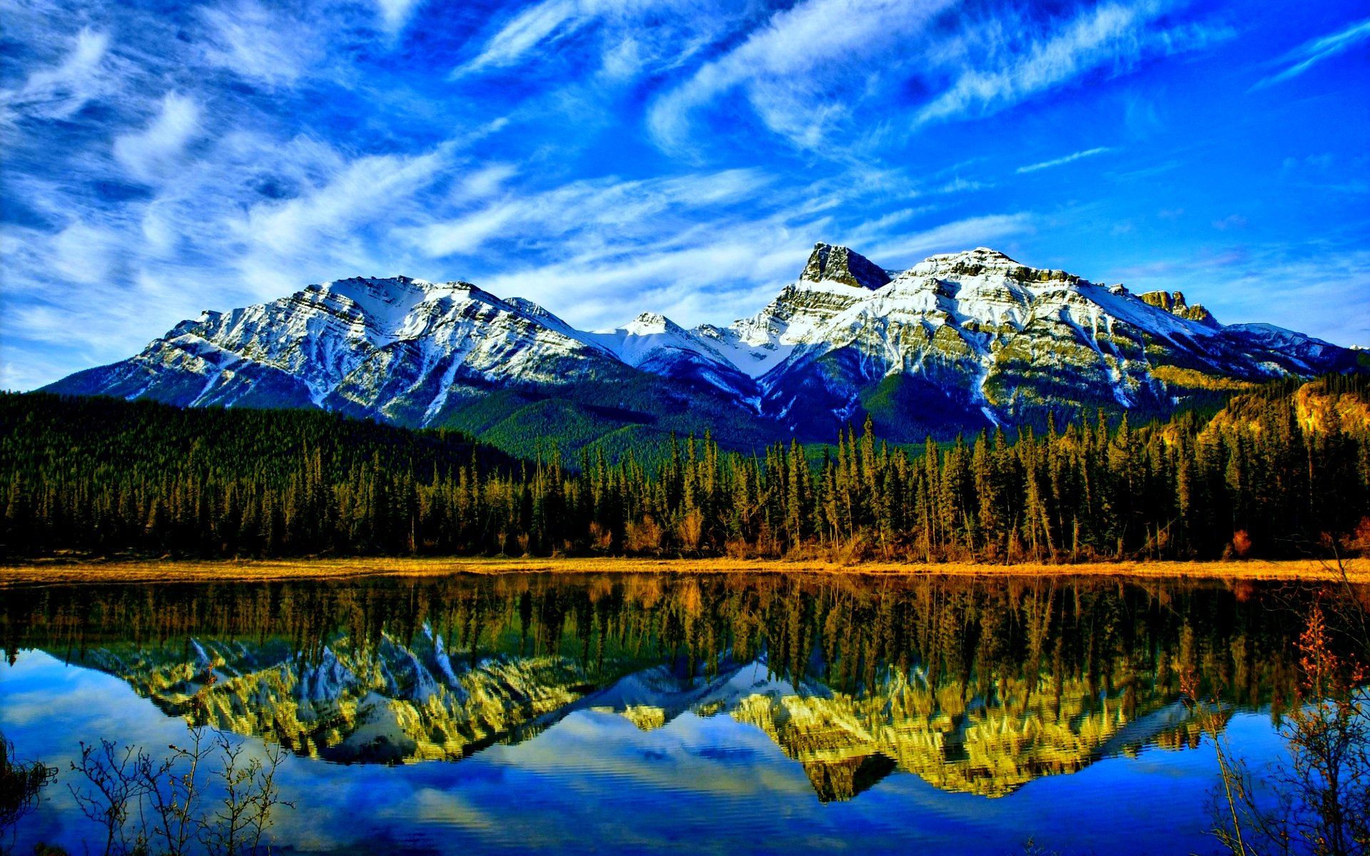1920x1200 Majestic Mountain Reflections: HD Nature's Mirrorx1200