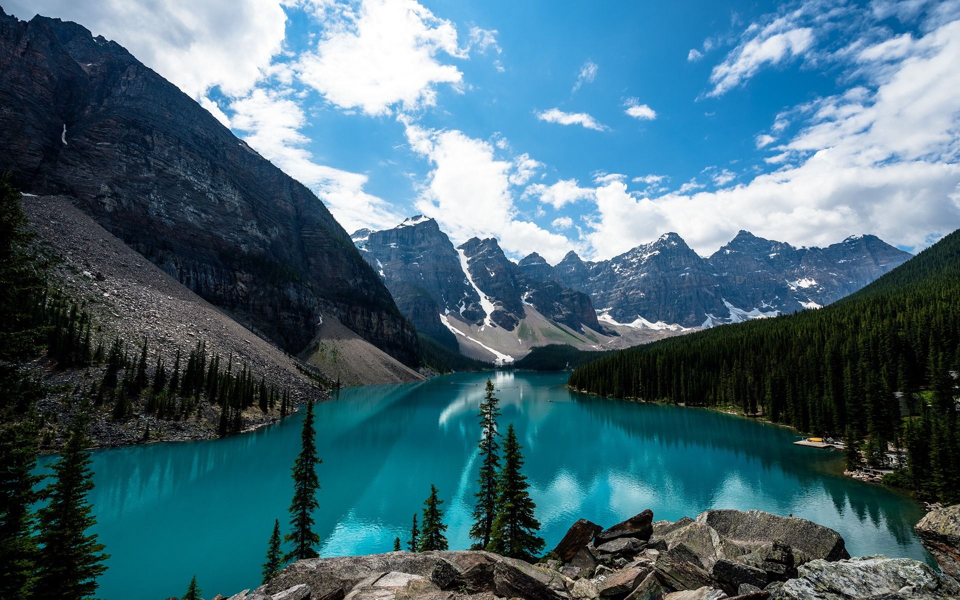 1920x1200 Clear Mountain Lakes Retina Landscape Wallpaper