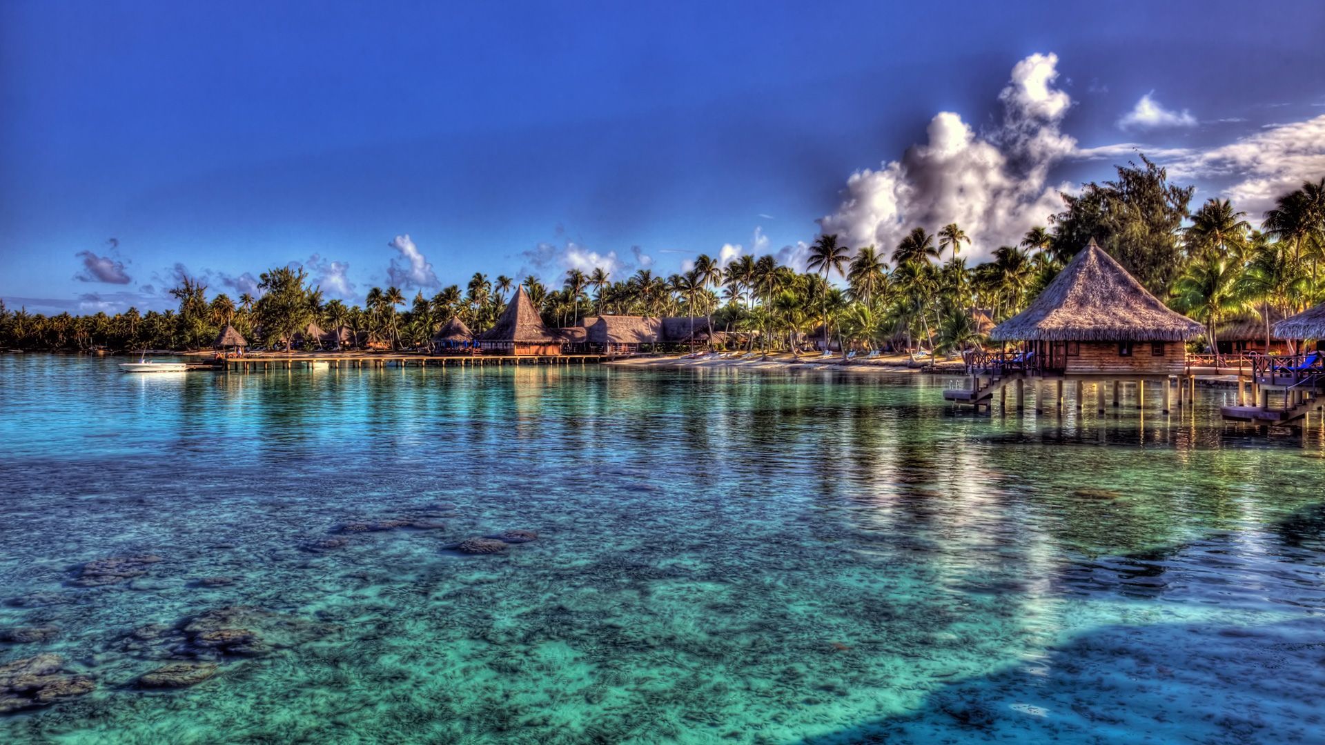 1920x1080 Tahiti French Polynesia Wallpaper