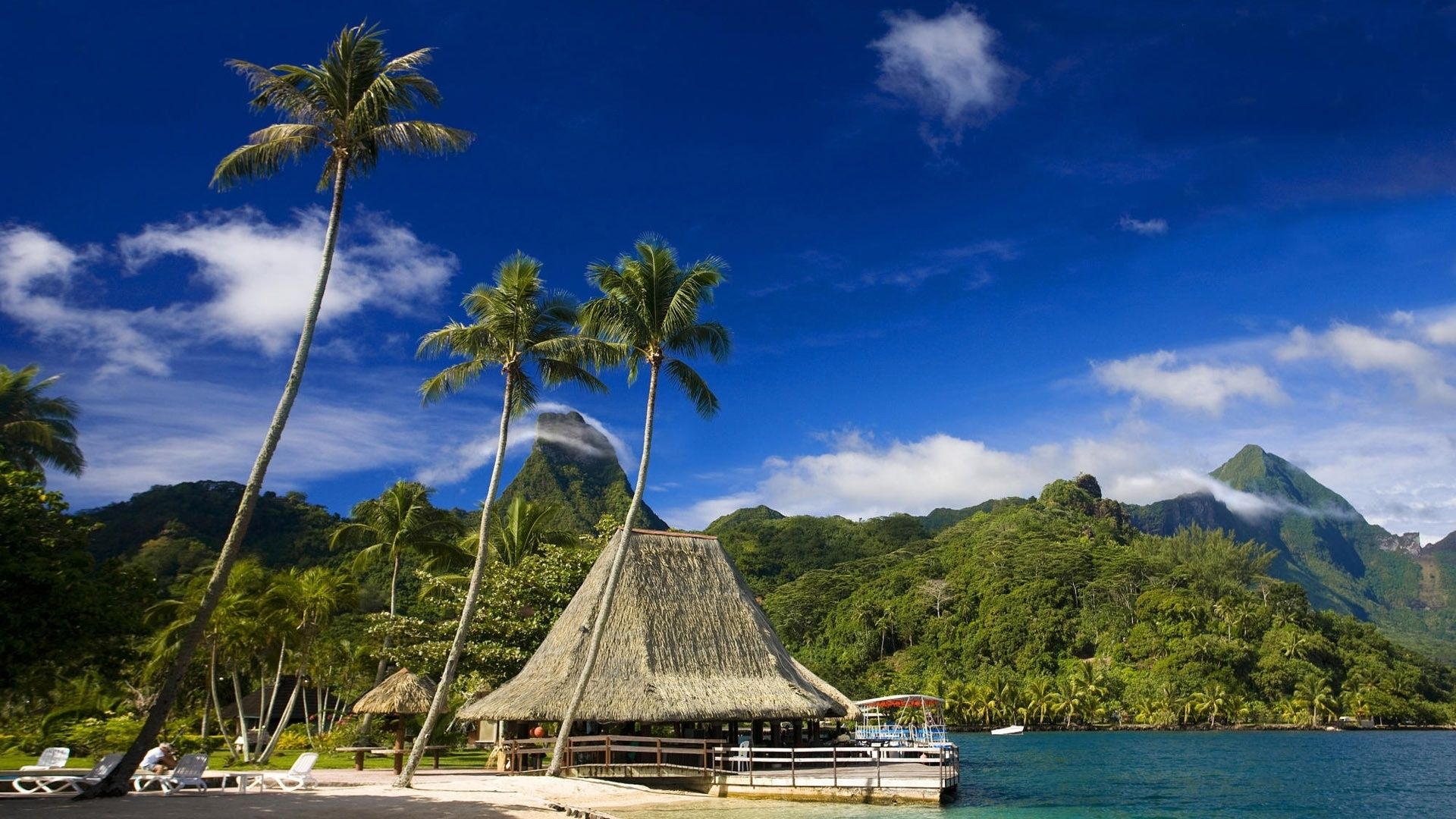 1920x1080 Tahiti Island 4K UHD Wallpaper for UltraHD Desktop and TV : Widescreen and UltraWide Display