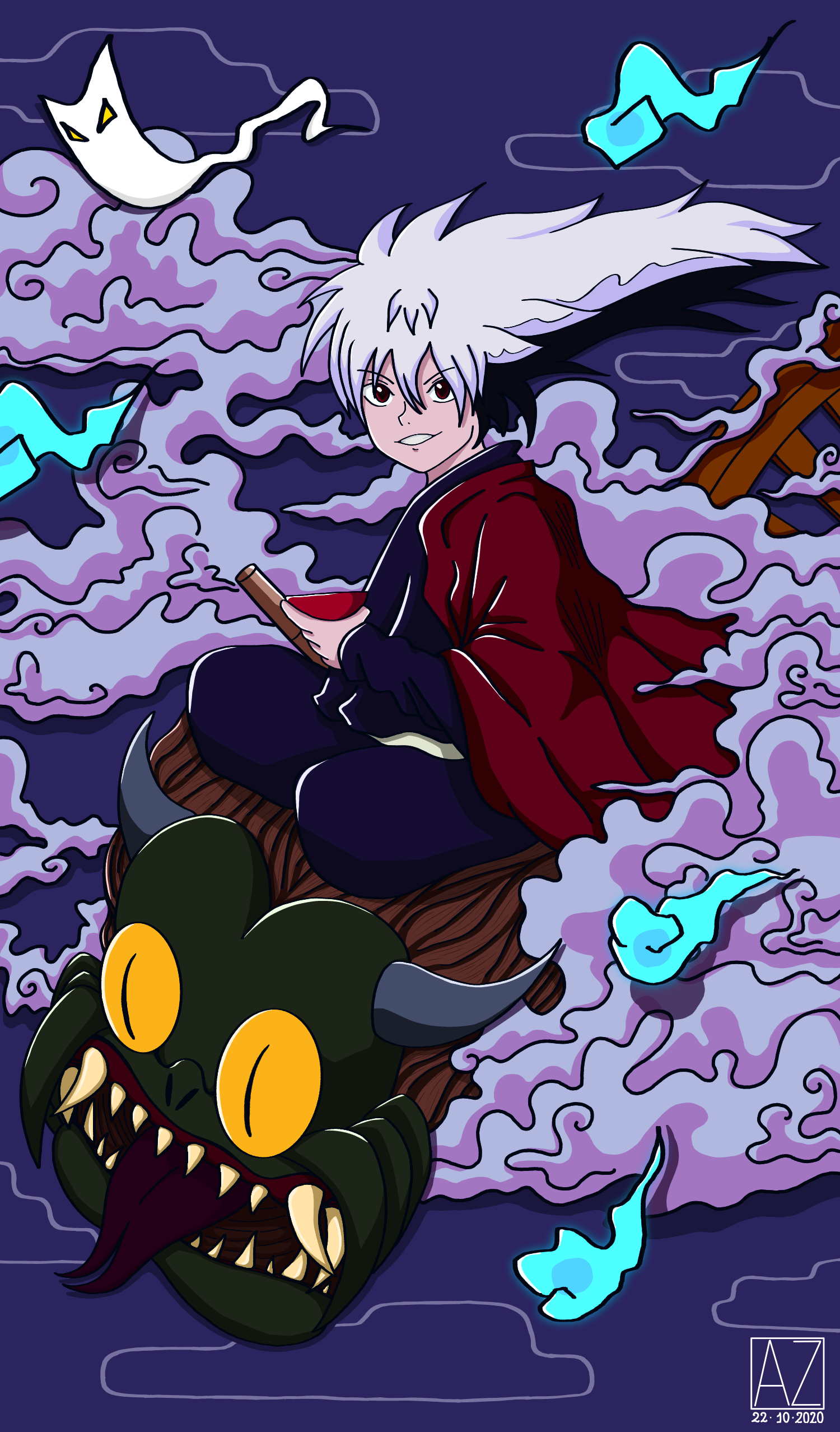 1500x2556 Nura Rikuo Art of Zaky ART street