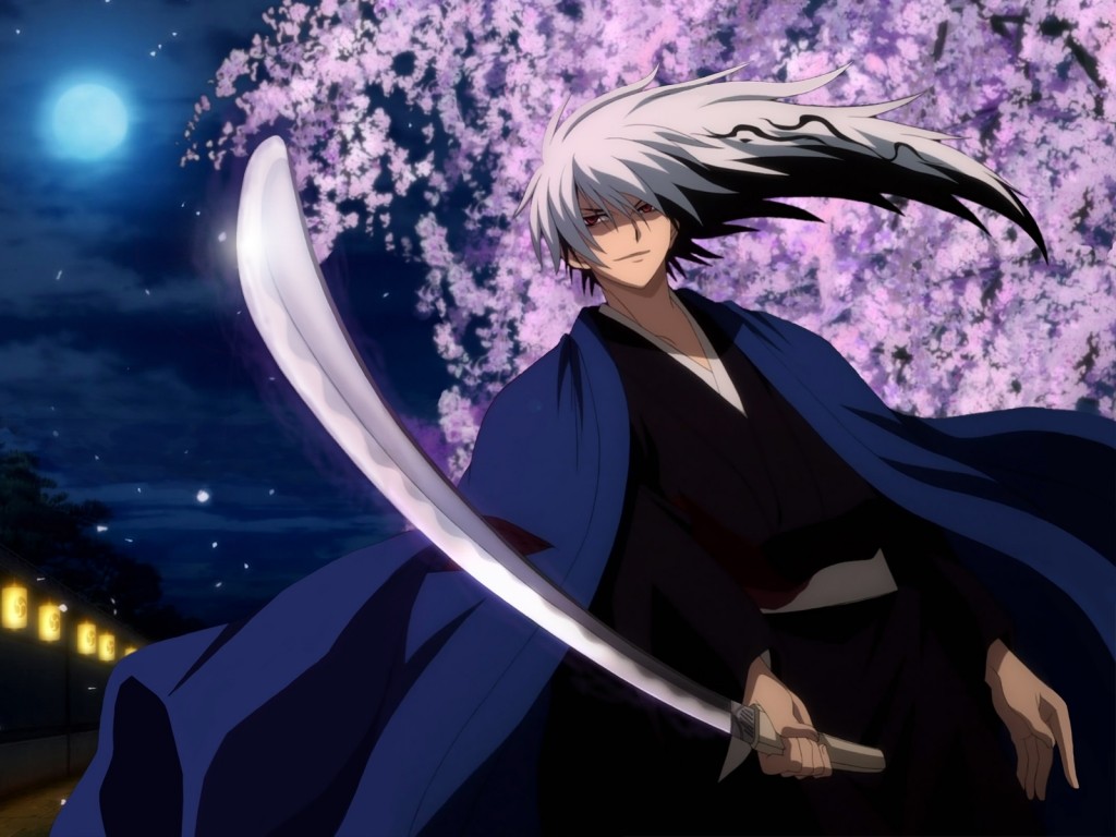 1024x768 Nura Rikuo, Nurarihyon no Mago, sword, anime boys, animex768 Wallpaper