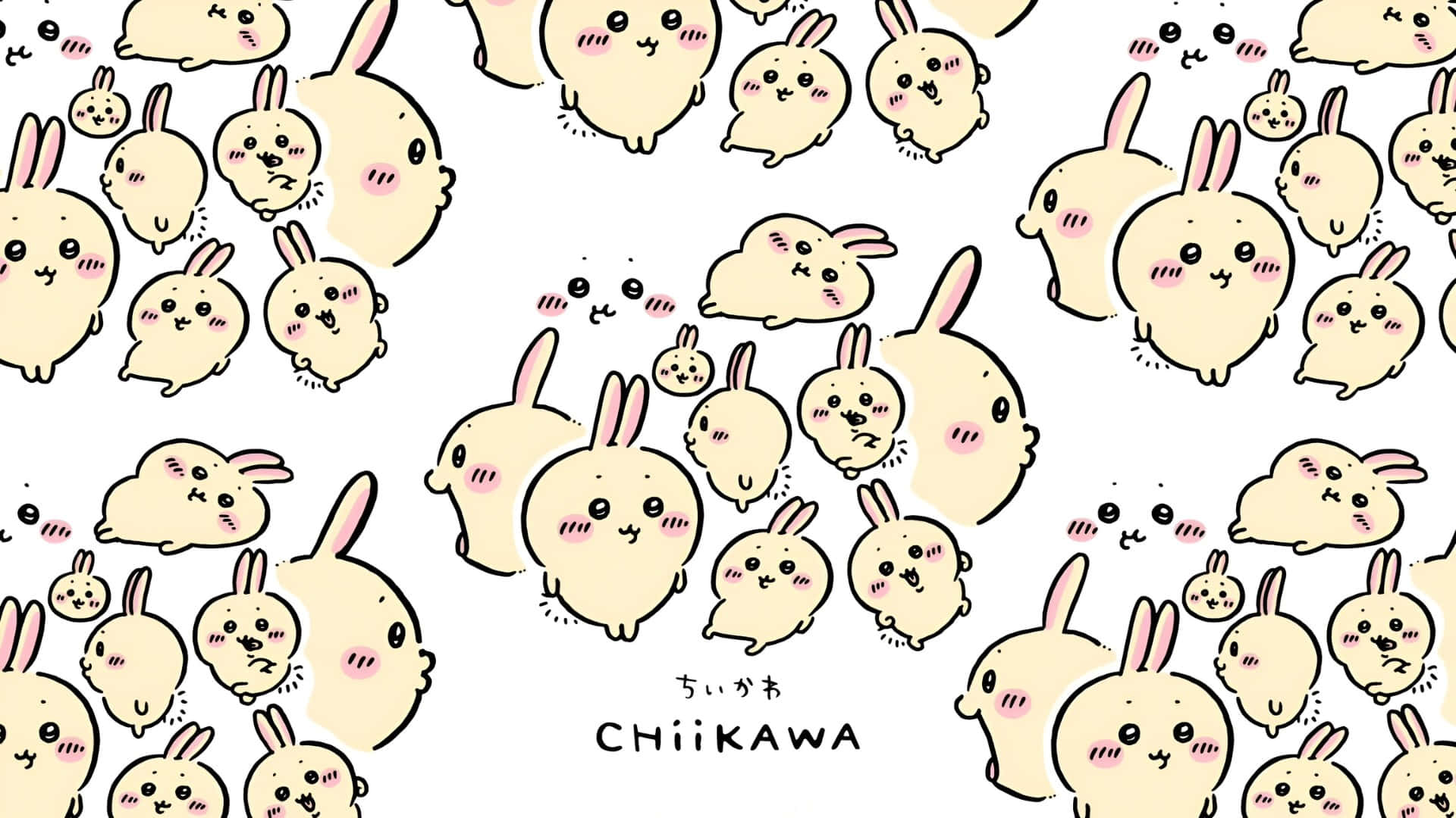 1920x1080 Download Chiikawa Cute Character Pattern Wallpaper