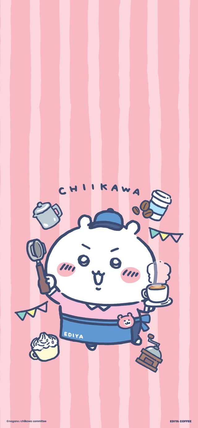 640x1386 Chiikawa × Ediya Wallpaper : R Chiikawa_
