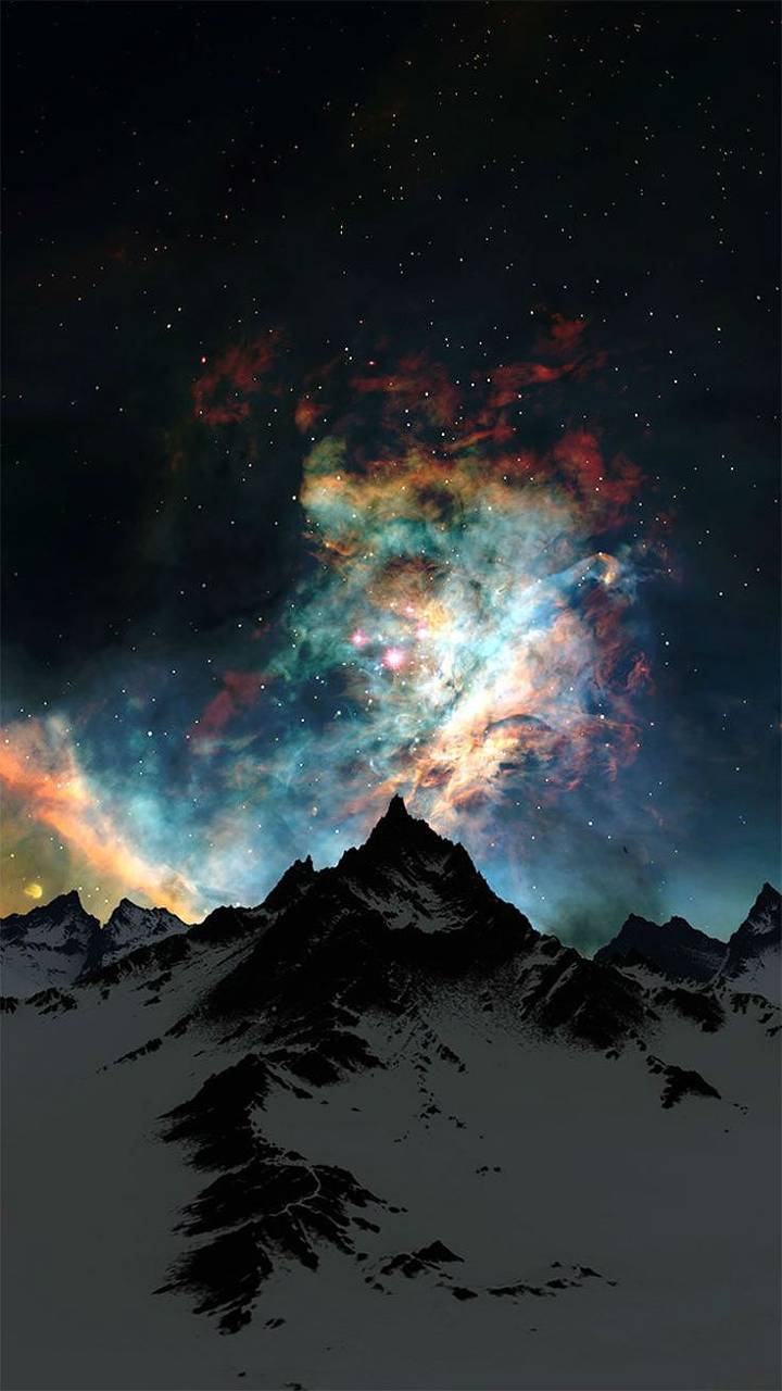 720x1280 Mountain Night Sky wallpaper