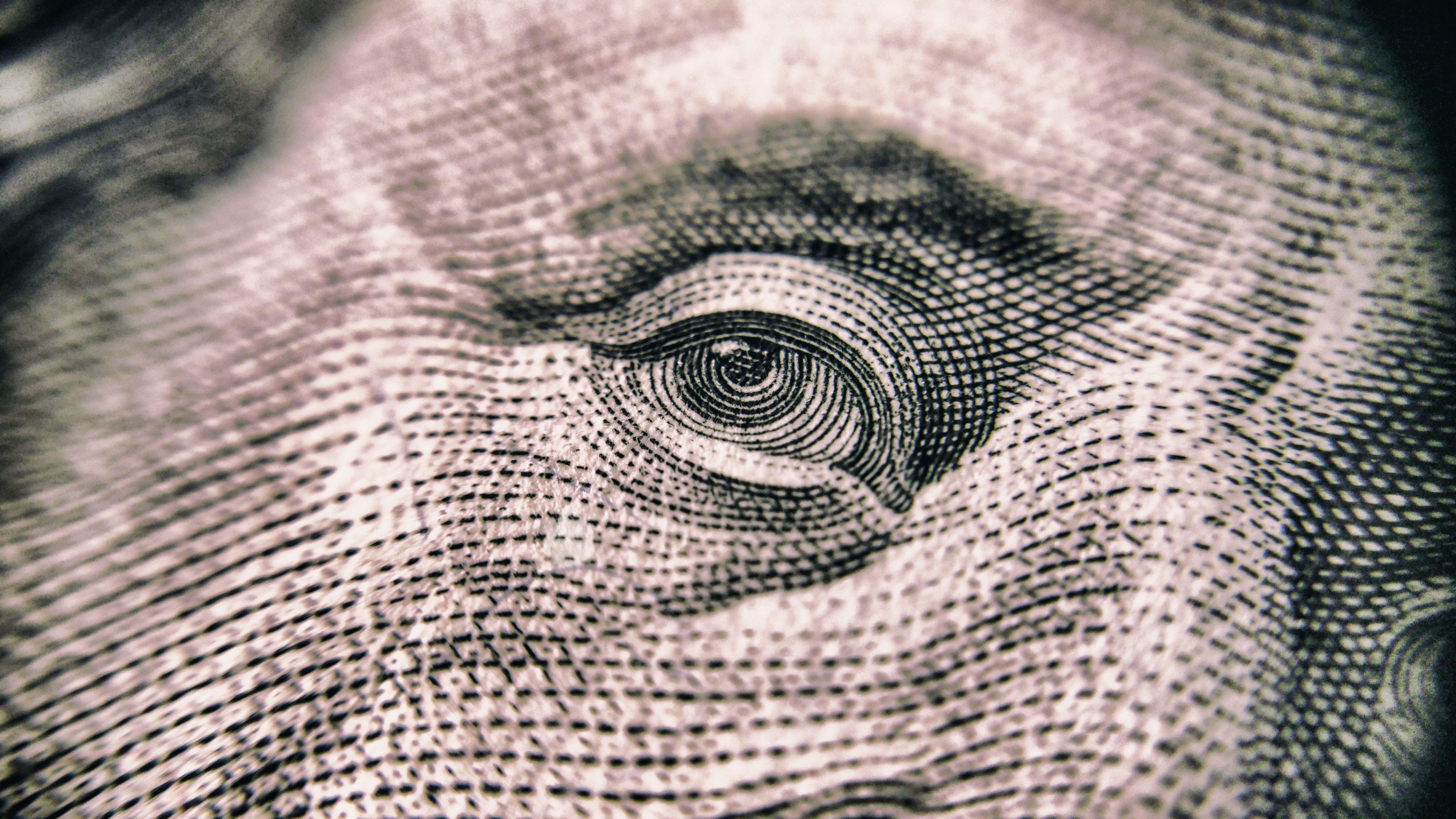 5312x2988 Close Up Of One Hundred Dollar Bill HD Wallpaper Franklin Bill Eye HD Wallpaper