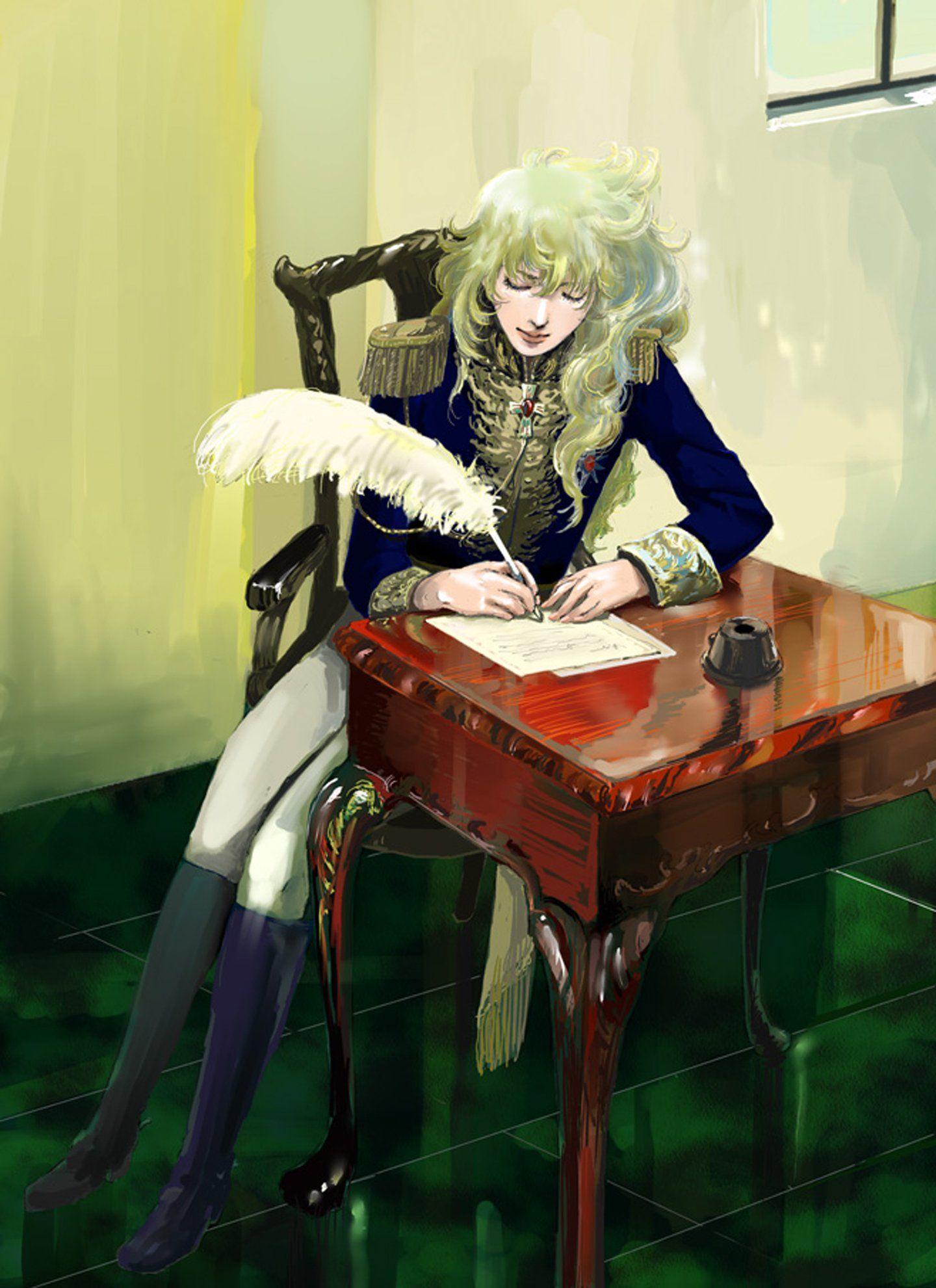 1440x1981 Drawing beautiful lady oscar girl wallpaperx1981