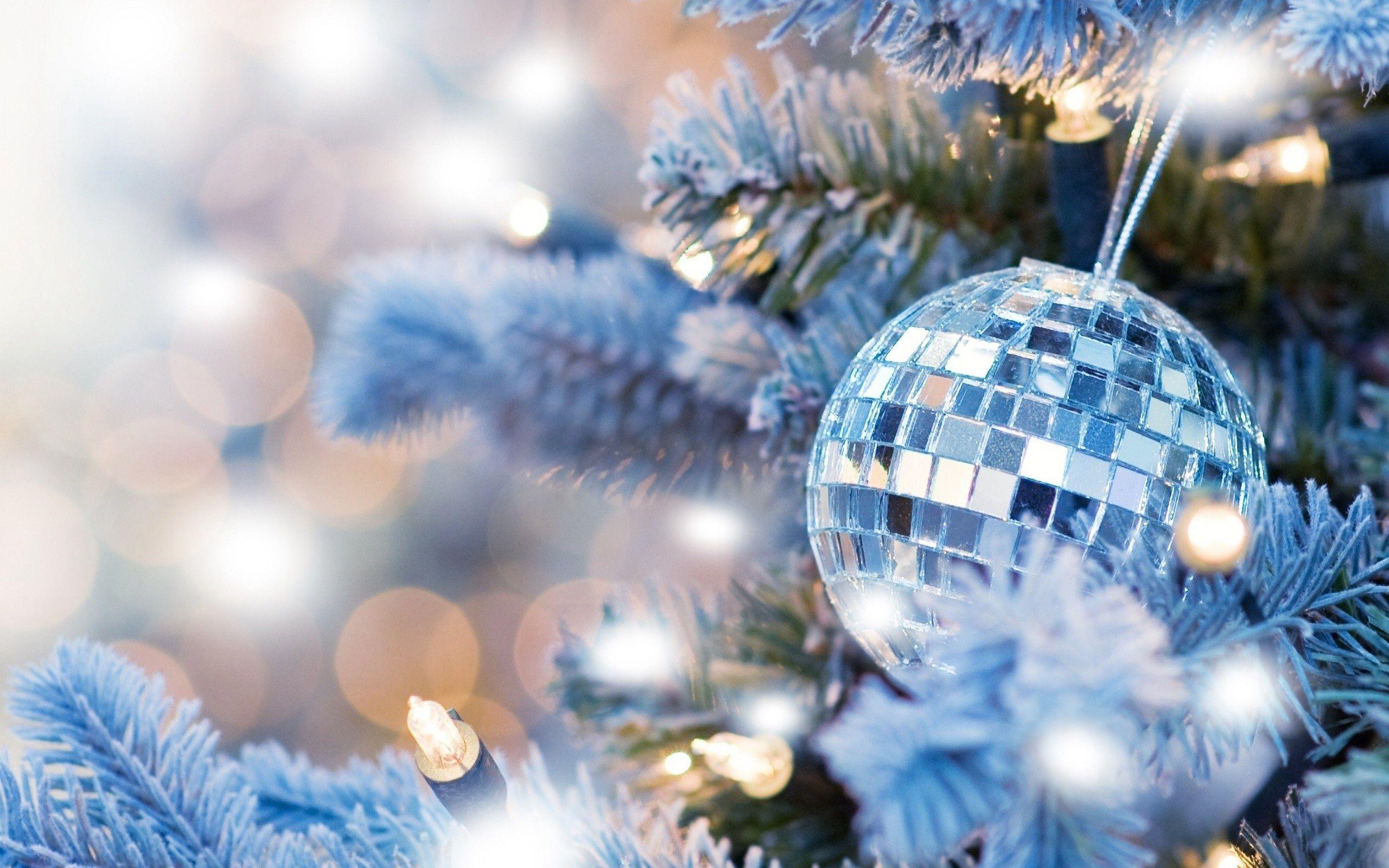 2560x1600 Silver Christmas desktop PC and Mac wallpaper