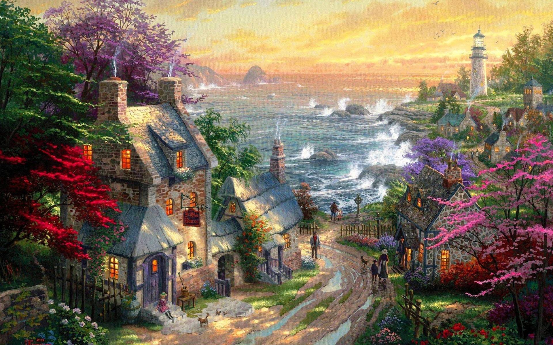 1920x1200 Thomas Kinkade Wallpaper And