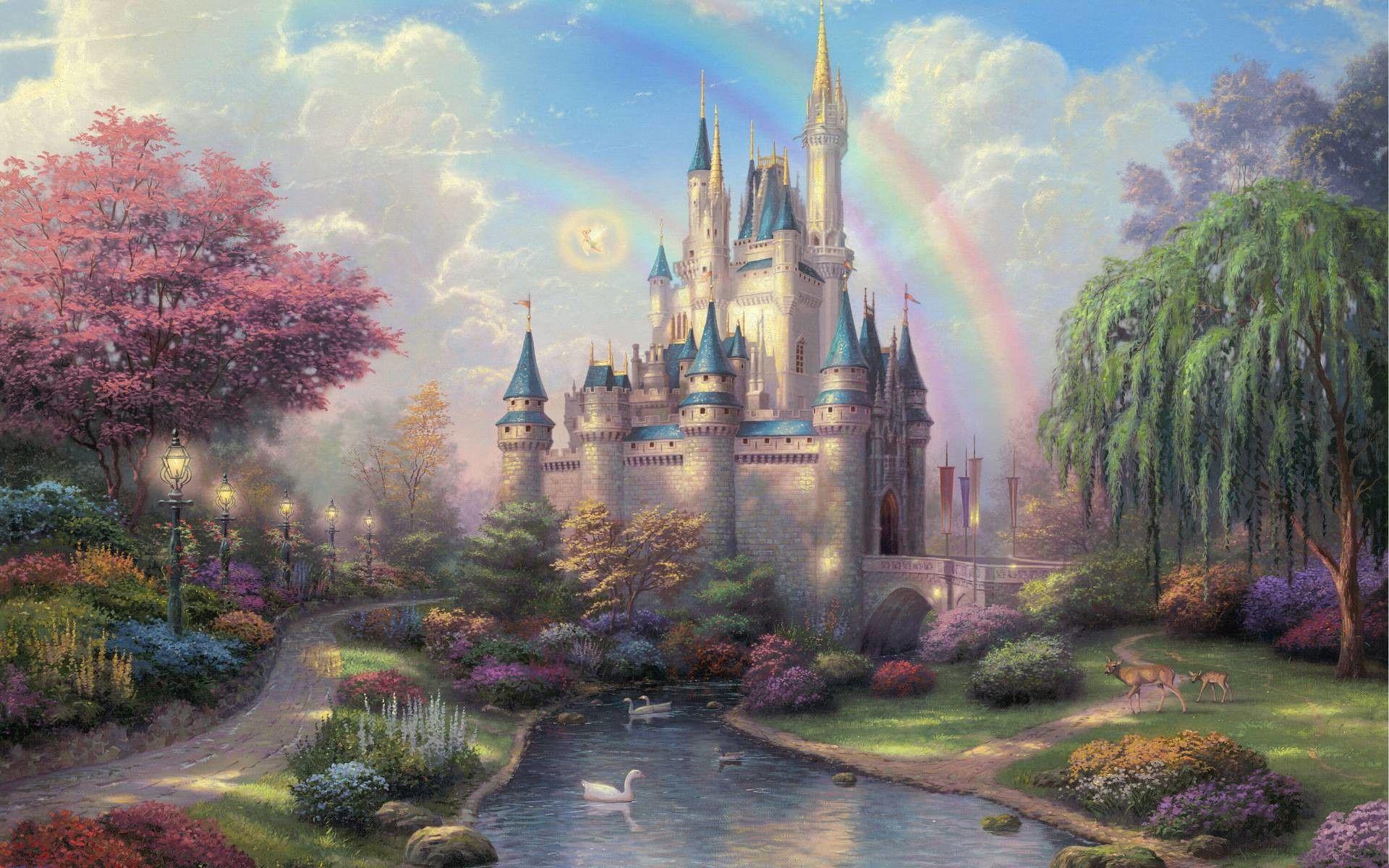 1920x1200 Thomas Kinkade Wallpaper For Desktop Wallpapertag Kinkade Cinderella Castle HD Wallpaper