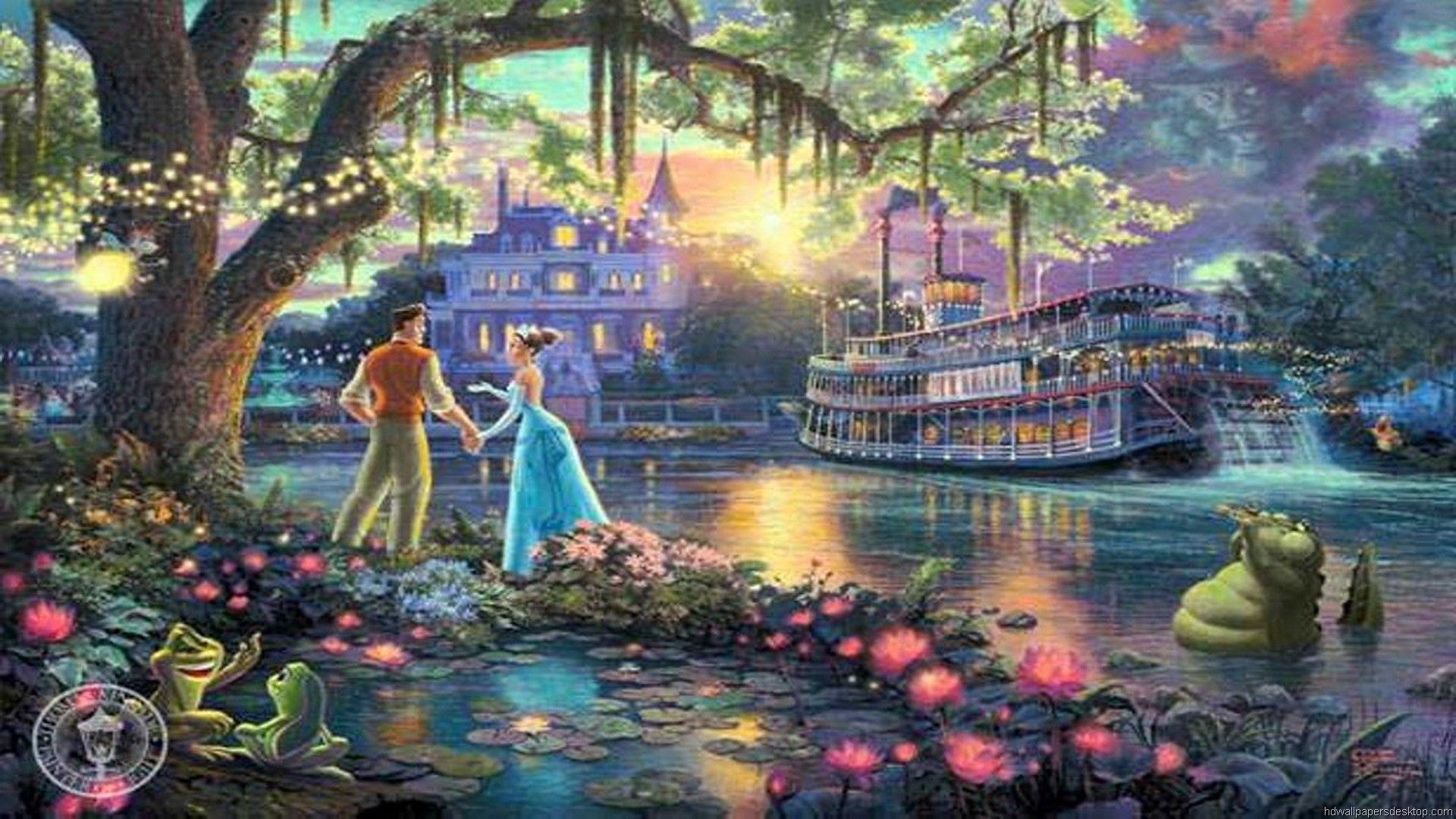 1920x1080 Thomas Kinkade Christmas Wallpaper