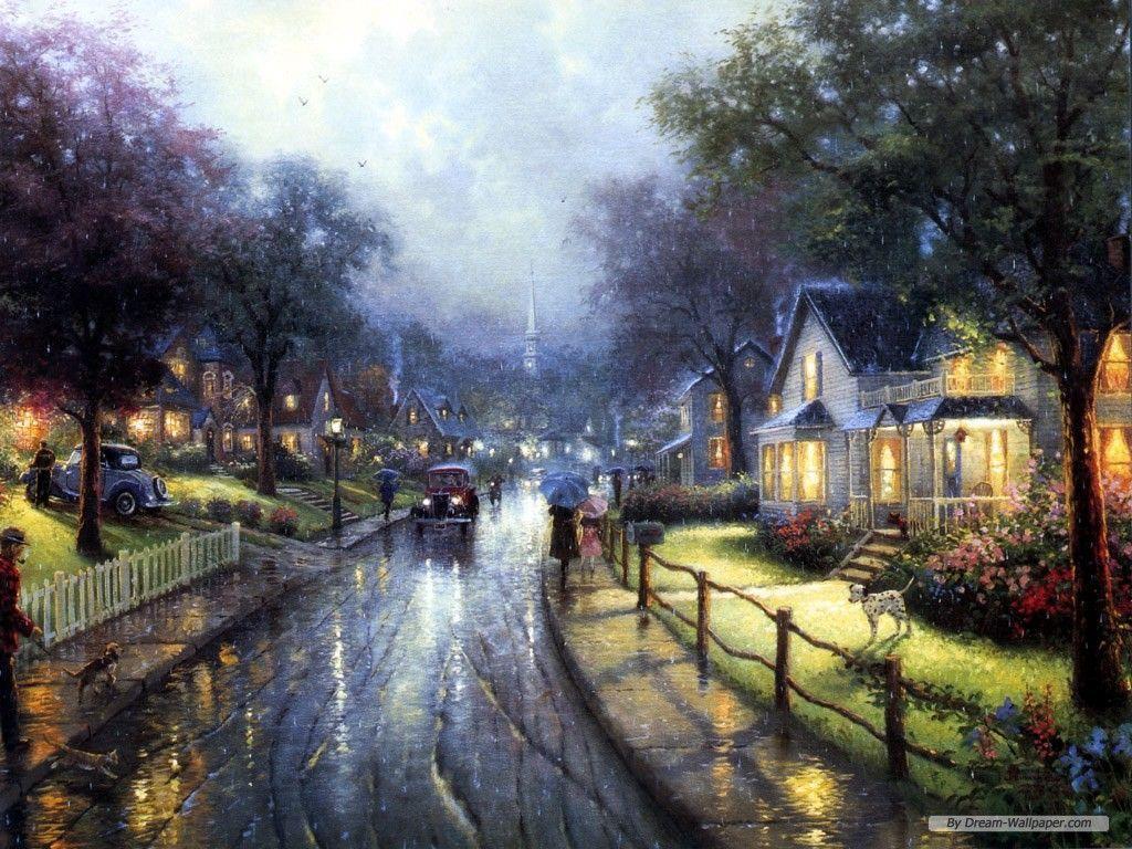1024x768 Thomas Kinkade Wallpaper. Thomas Kinkade Disney Wallpaper, Thomas Kinkade Computer Wallpaper and Thomas Kinkade Wallpaper