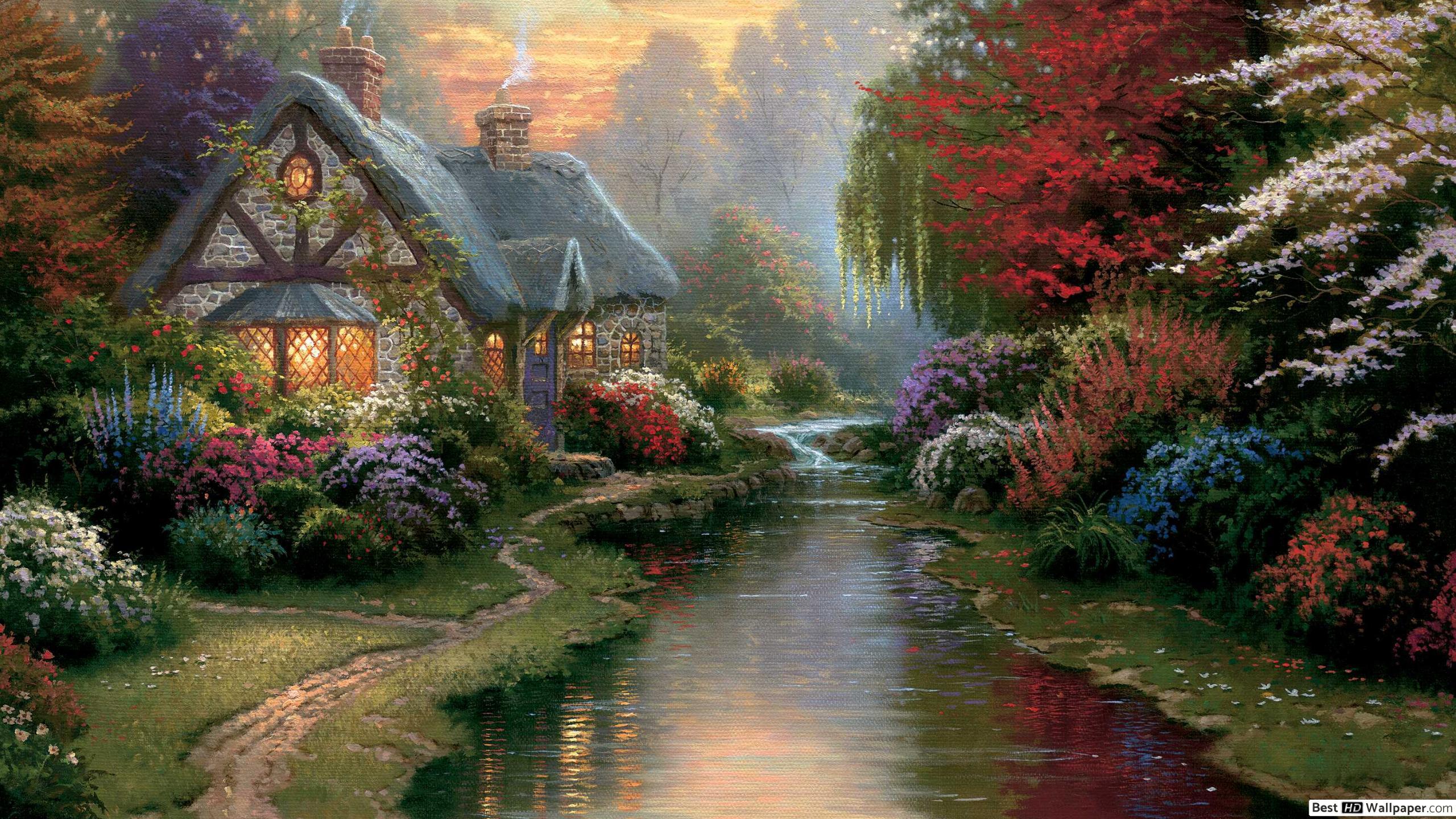 Thomas Kinkade Thanksgiving Wallpapers - Top Free Thomas Kinkade ...