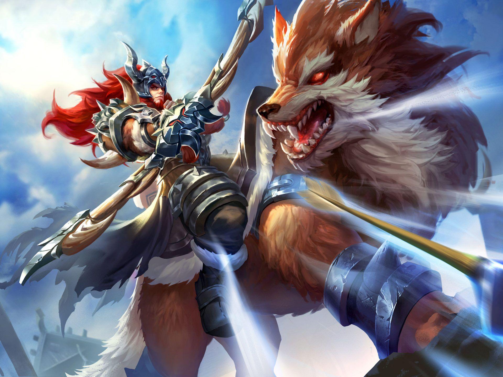 1920x1440 Genghis Khan Shooter Rider On The Gray Wolf Weapon Bow And Arrow King Of Glory Computer Video Game HD Wallpaper 3840x2160 :