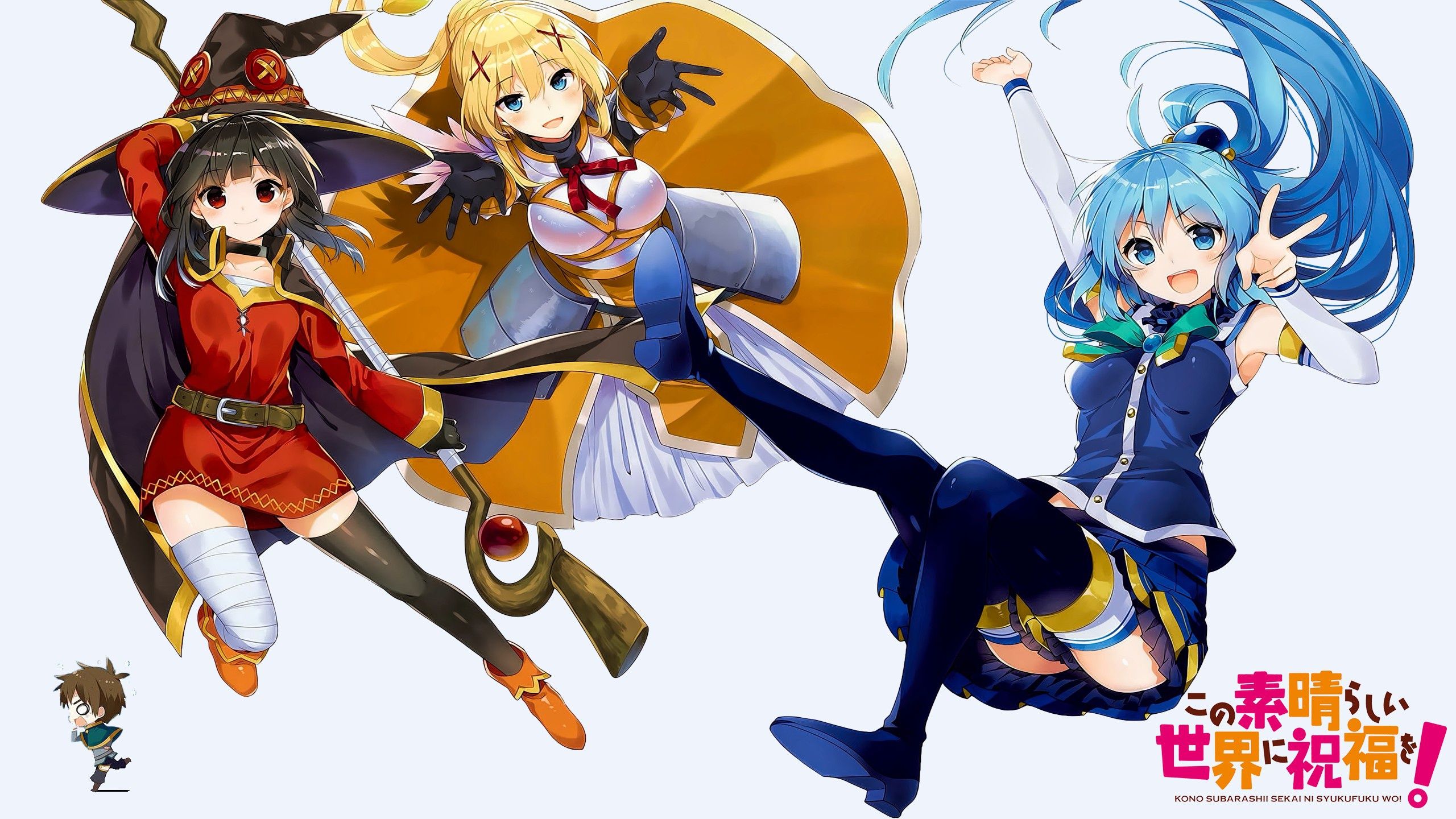 2560x1440 Wallpaper anime, manga, japanese, mahou, To konosub, Kono Subarashii sek'ai is Shukufuku o!, madoshi for mobile and desktop, section сёдзё, resolution 2560x1440