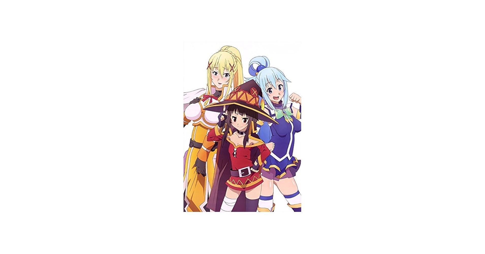 1910x1000 Kono Subarashii Sekai ni Shukufuku wo! KonoSuba Anime Poster -White-: Posters & Prints