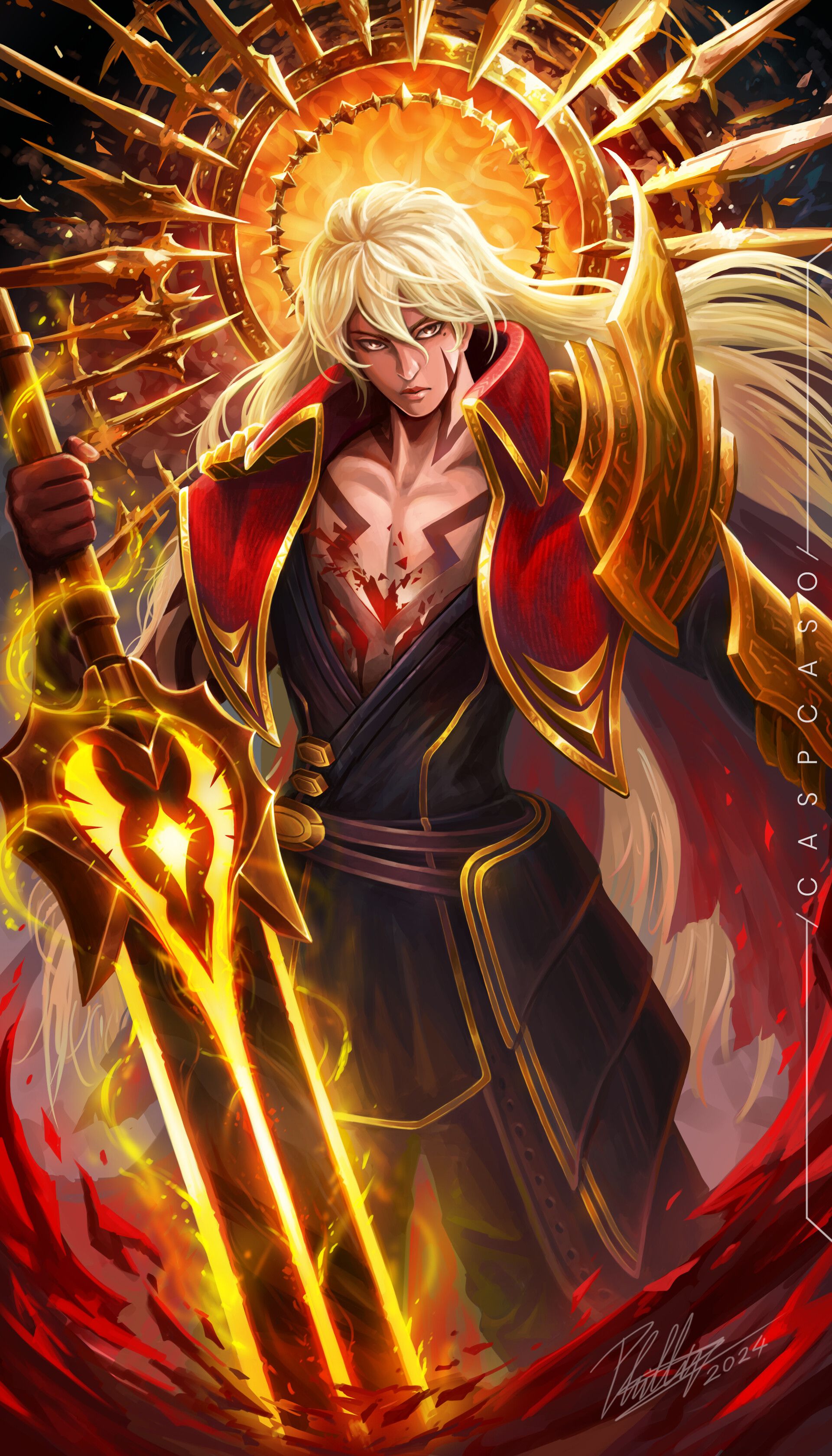 1920x3360 Li Xin of Kings Fan Art