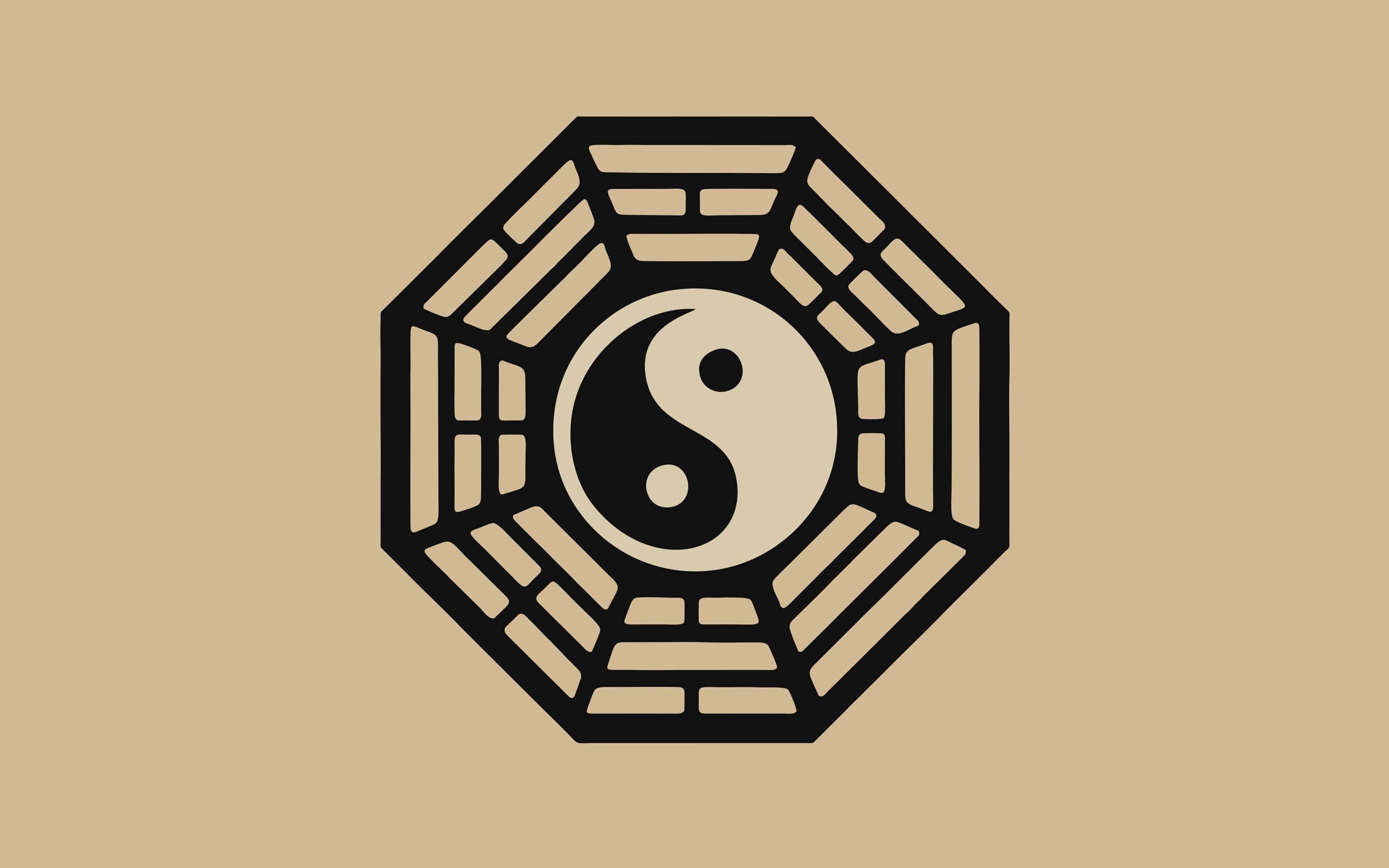 2880x1800 Download Chinese Yin Yang Bagua Symbol 4K Wallpaper