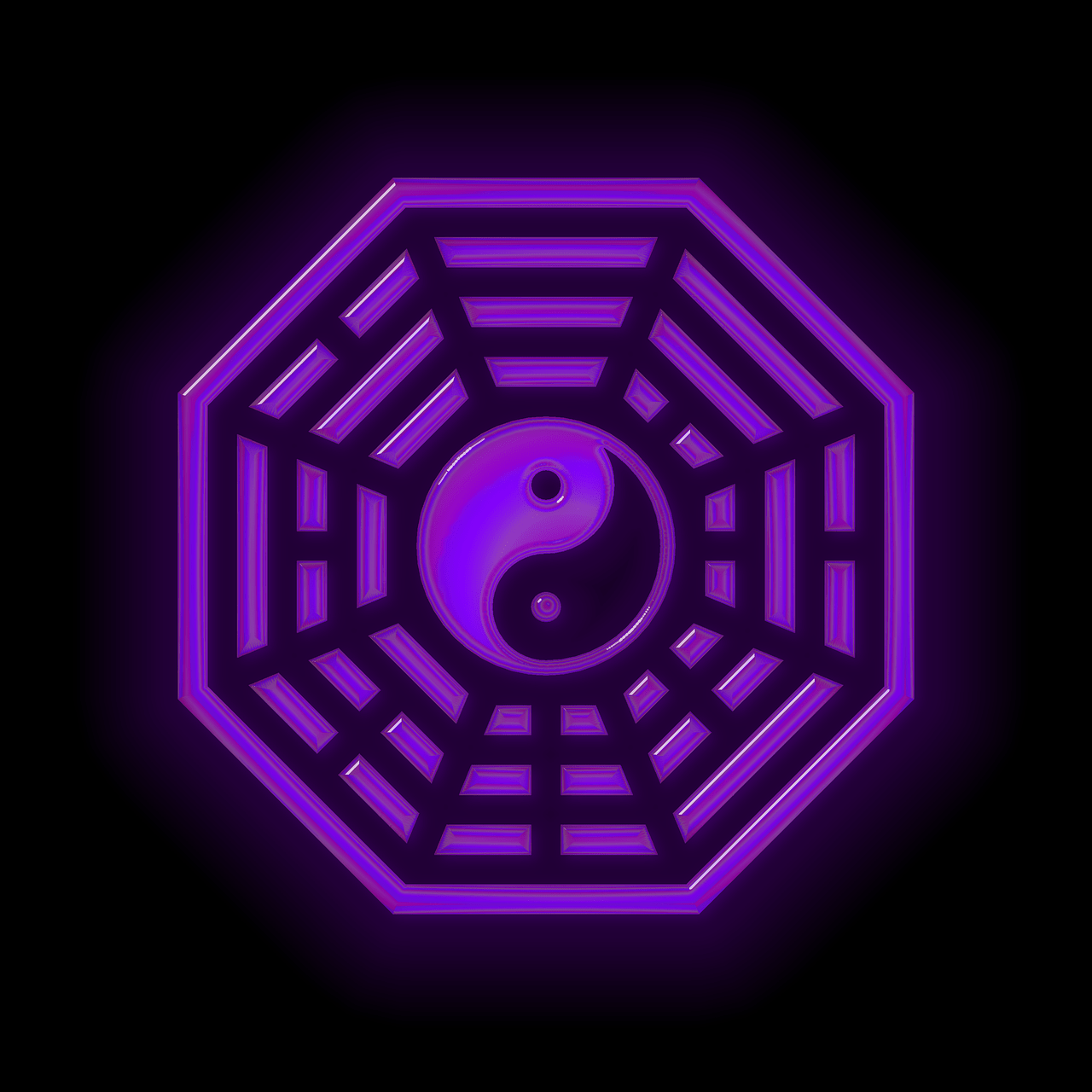 1280x1280 Download Bagua Feng Shui Symbol. Royalty Free Stock Illustration Image