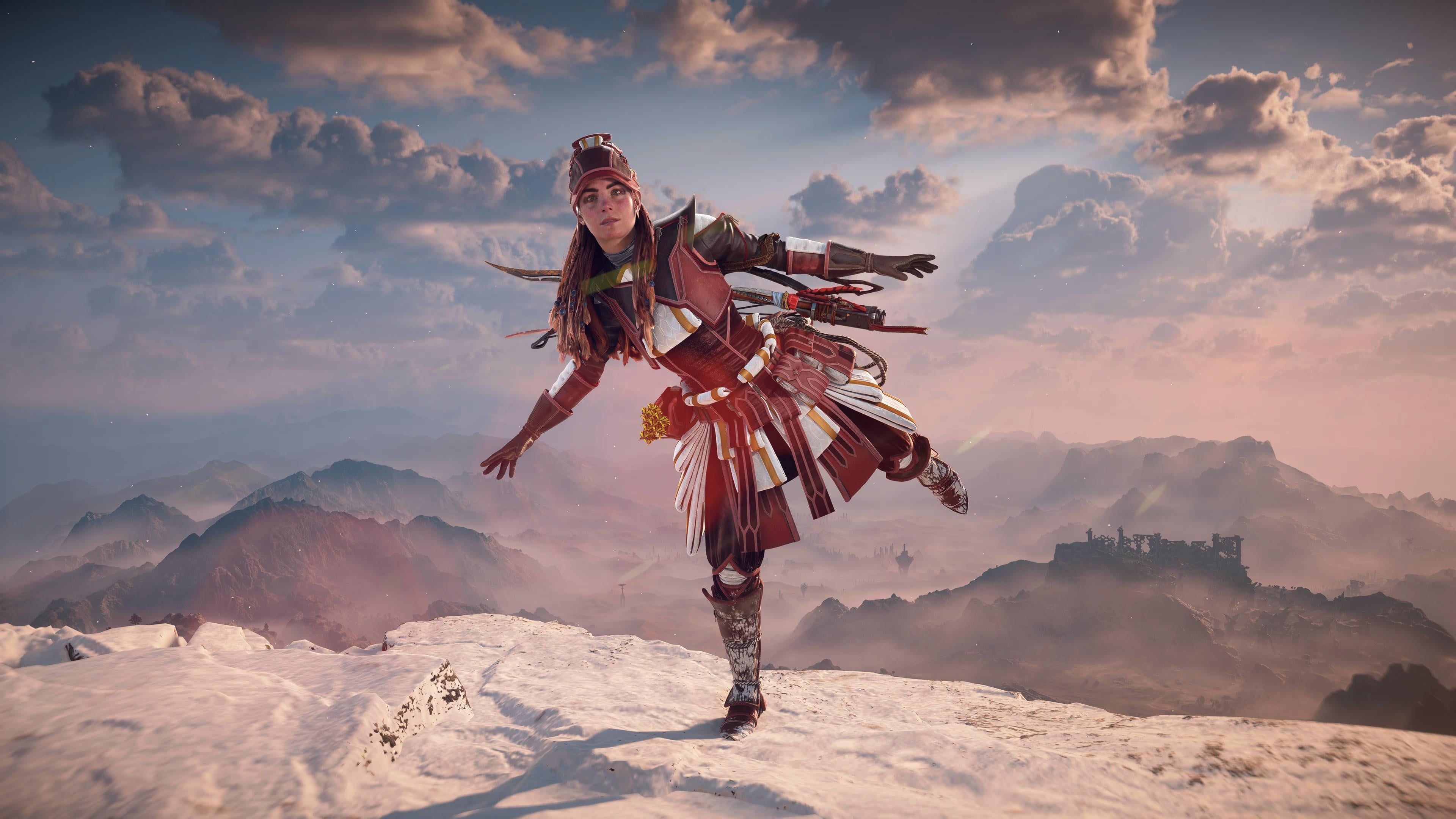 3840x2160 Aloy on top of the world