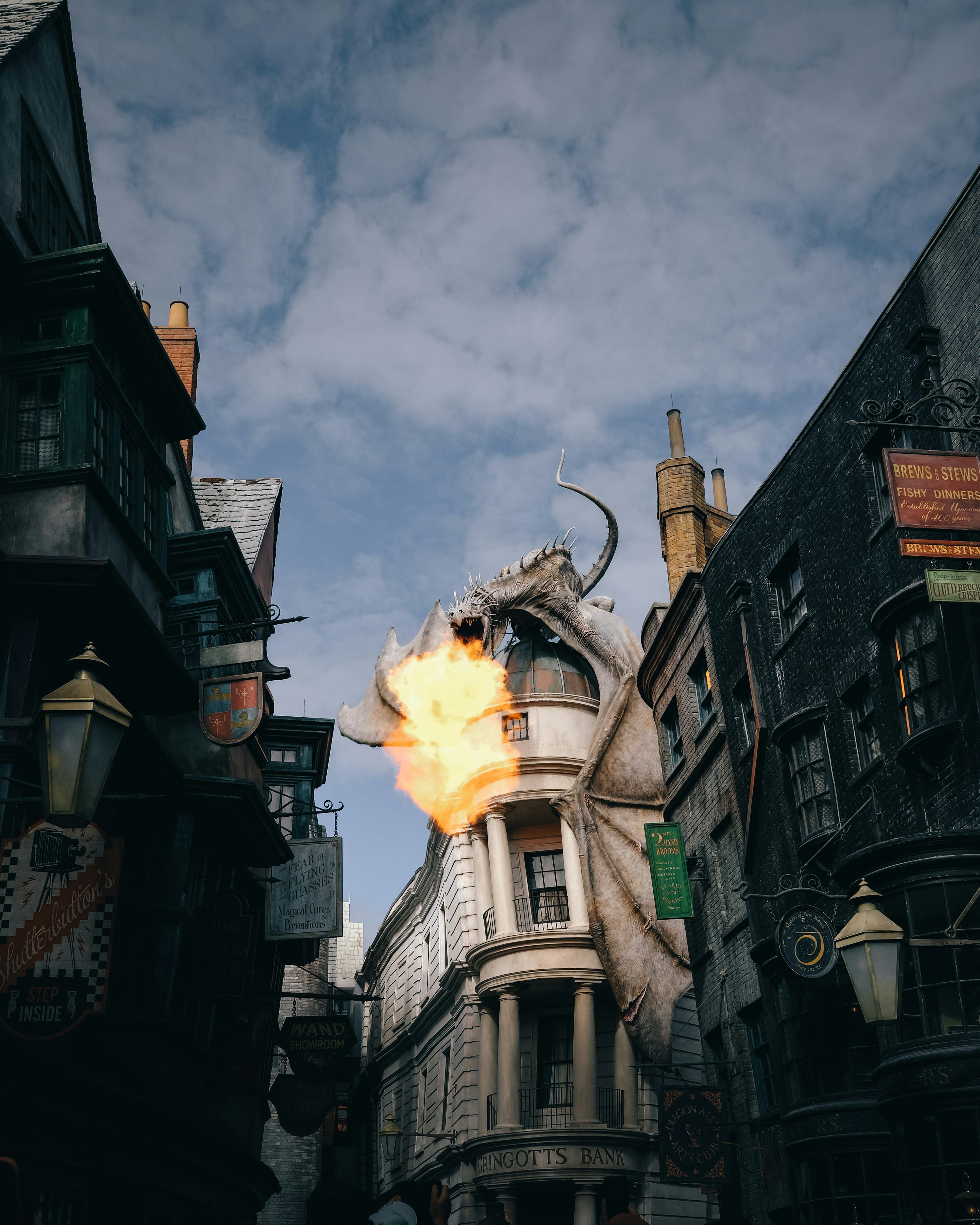 3000x3750 A large building with a dragon on top of it