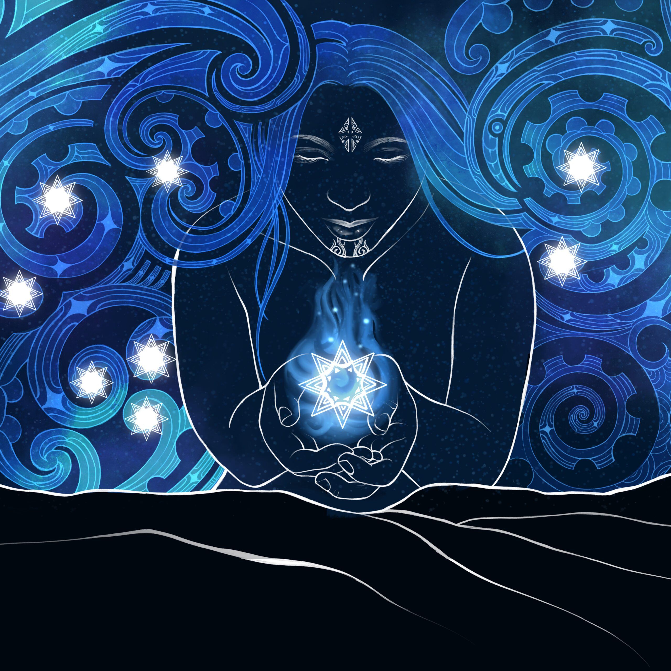 2560x2560 Matariki Wallpaper
