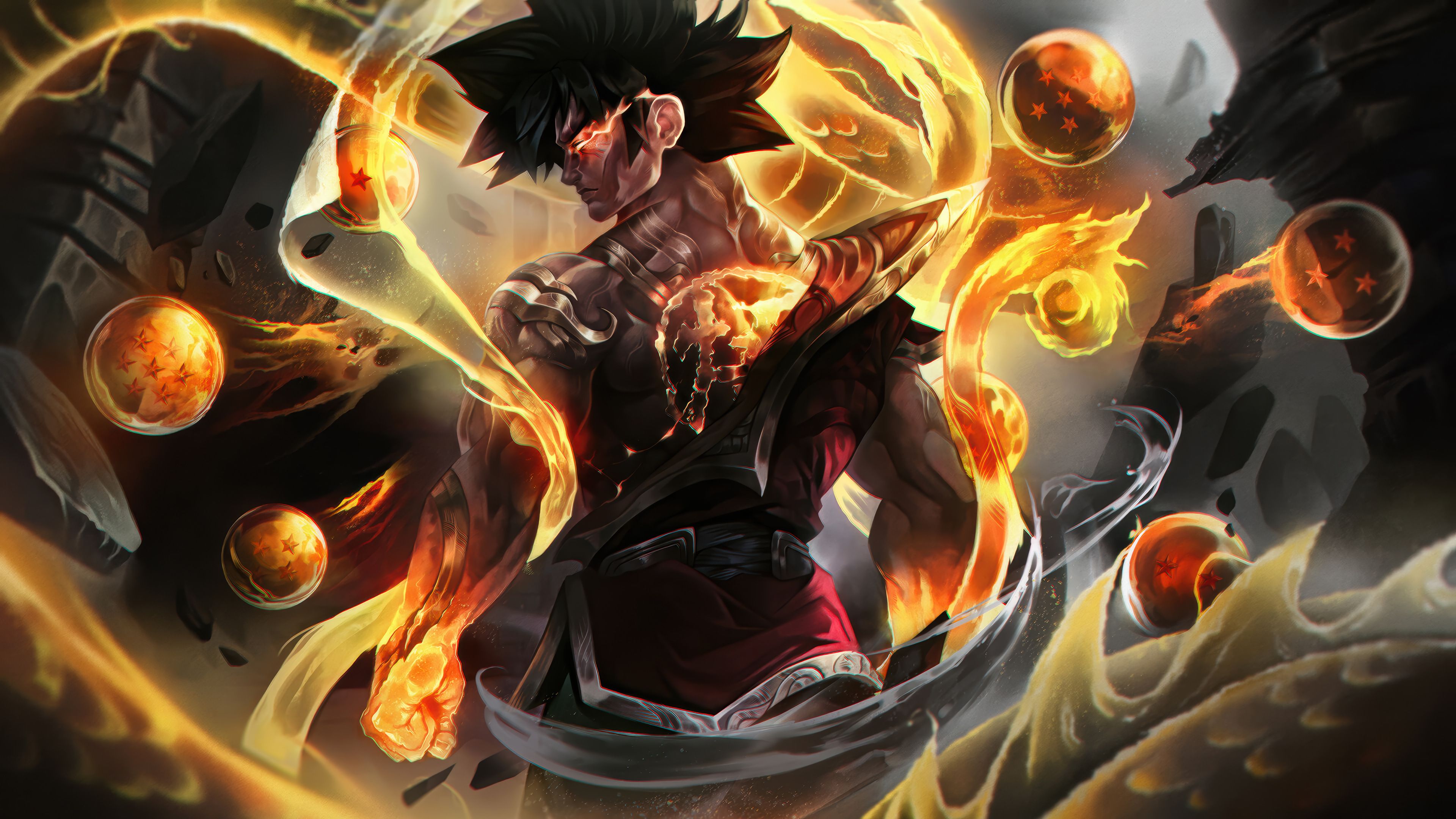 3840x2160 Goku Dragon Ball Anime Wallpaper 4K HD PC