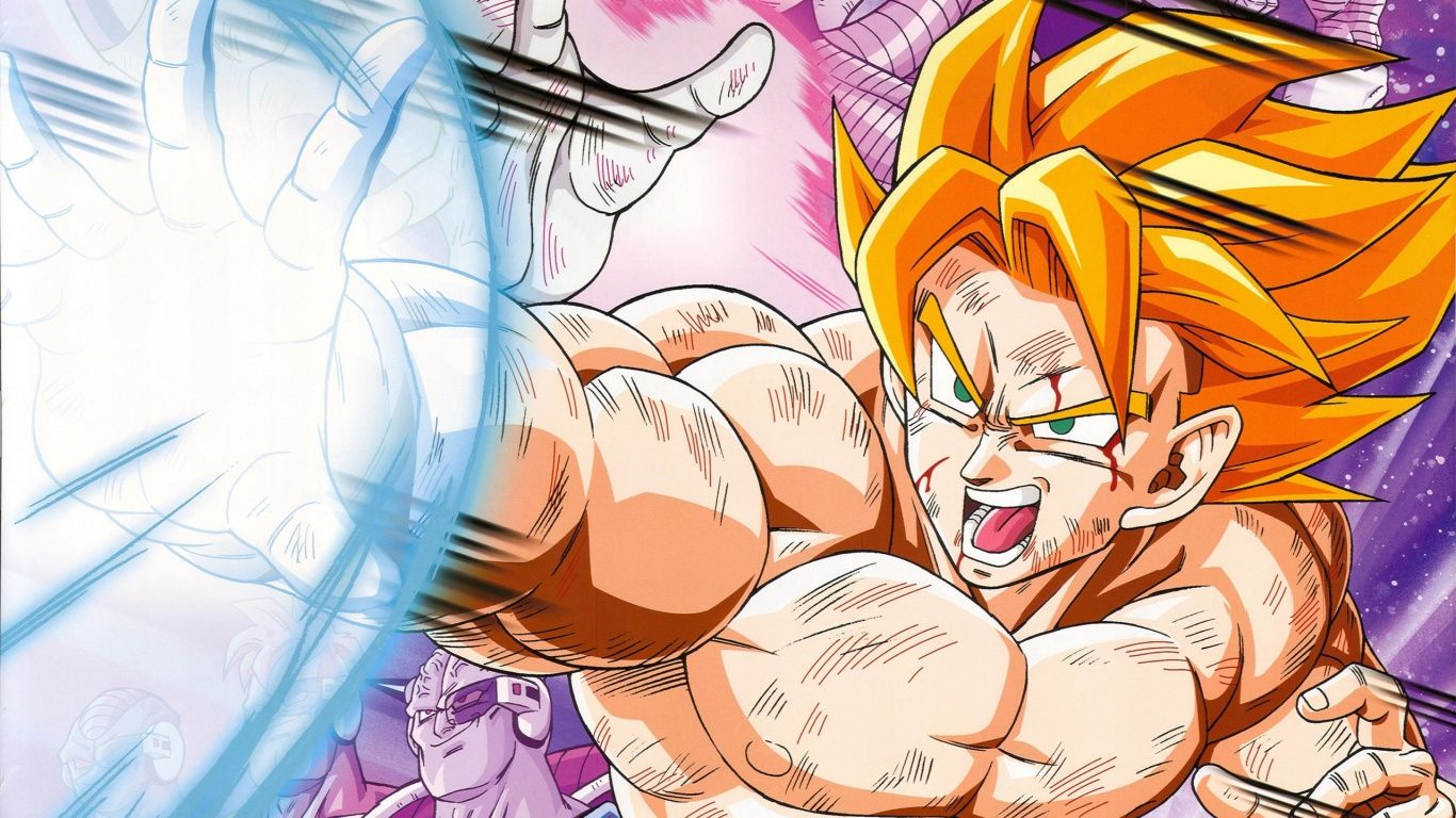 1366x768 Dragon Ball Z Saiyan Goku 4K UHD Wallpaper for UltraHD Desktop and TV : Widescreen and UltraWide Display : Smartphone and Tablet Devices