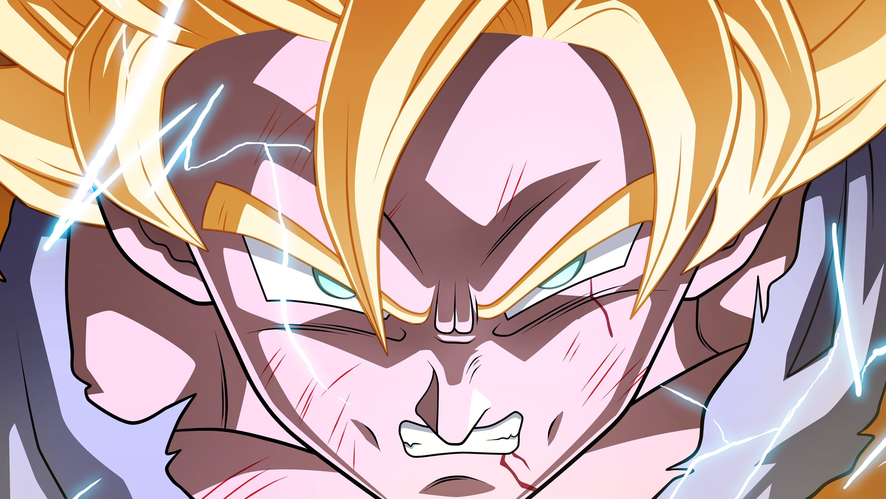 3000x1688 Goku Super Saiyan Dragon Ball Anime Wallpaper 2K for Desktop
