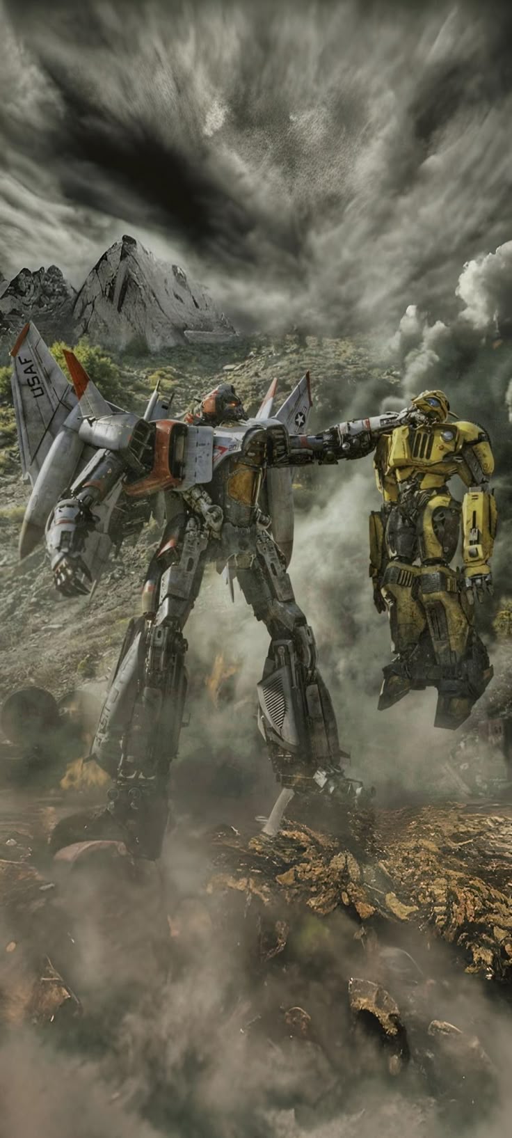 736x1635 Blitzwing and Bumblebee
