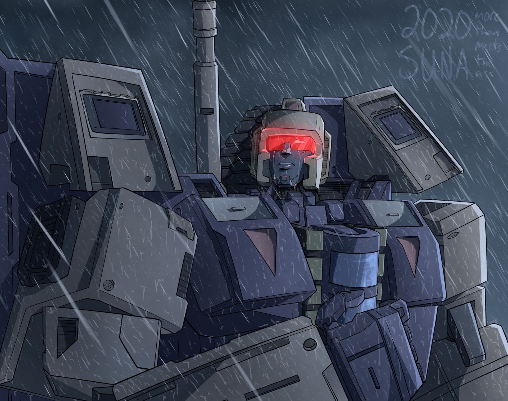 1920x1514 Blitzwing in the Rain