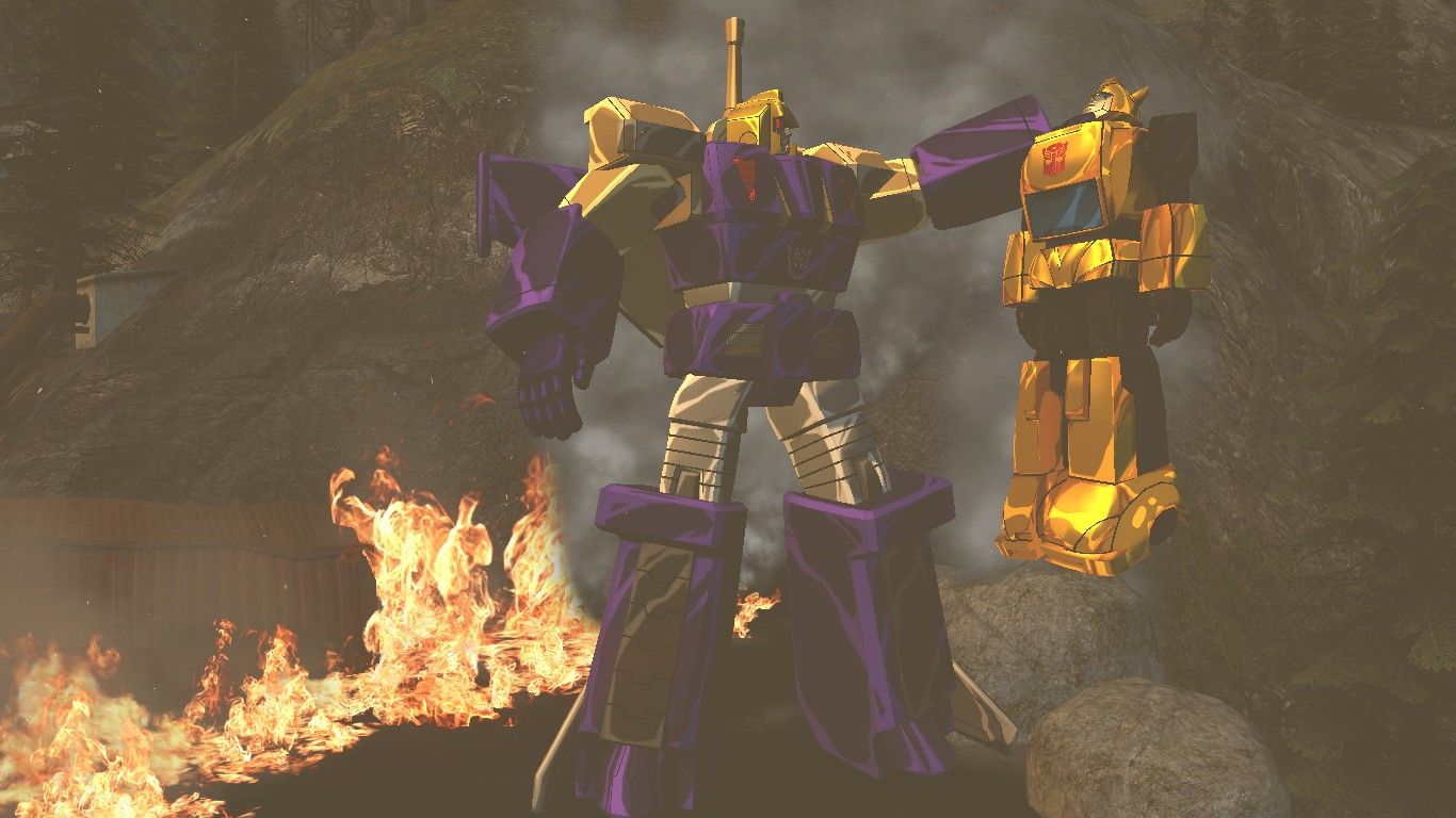 1366x768 G1 Bumblebee vs Blitzwing