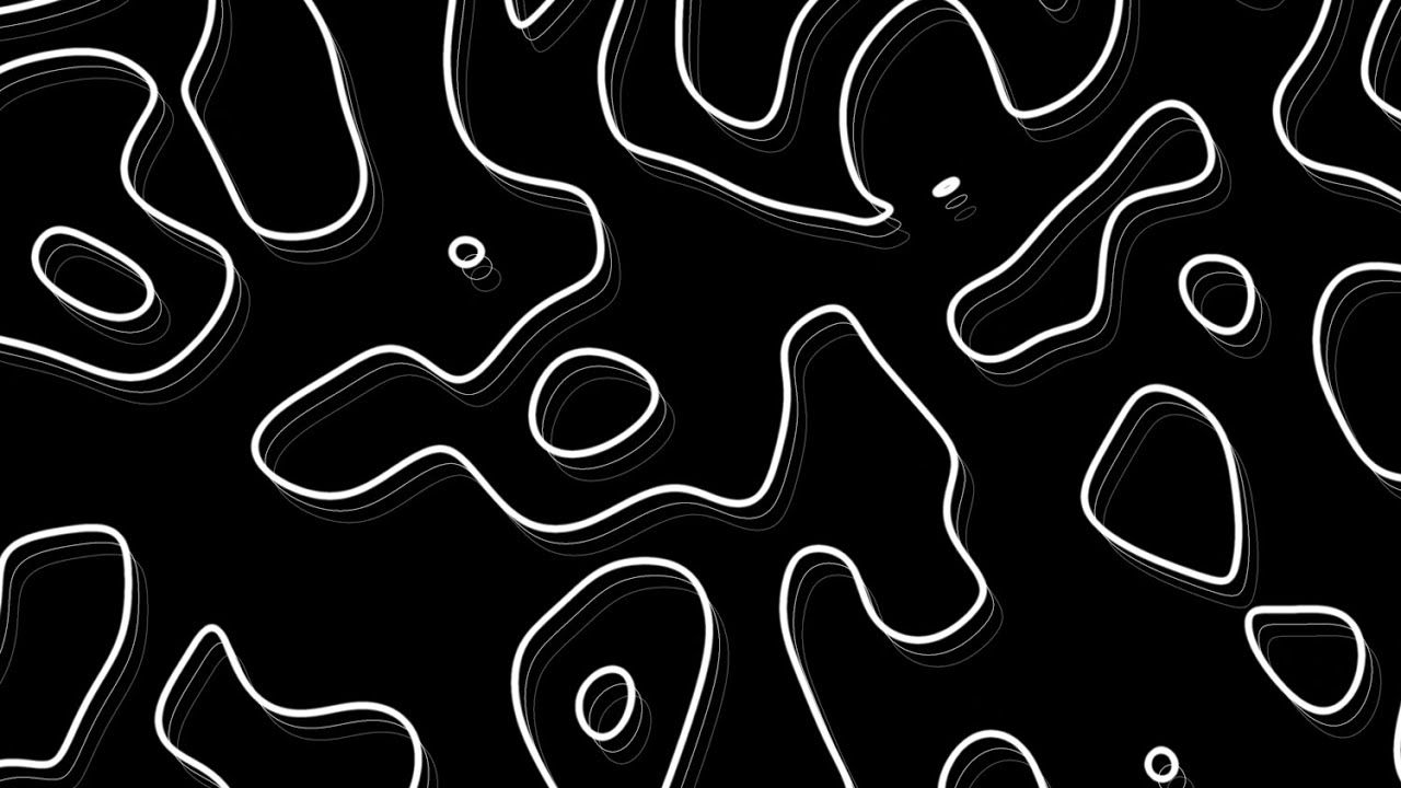 1280x720 Topographic Background Video. Abstract Wave Wallpaper Map Screensaver. Copyright Free