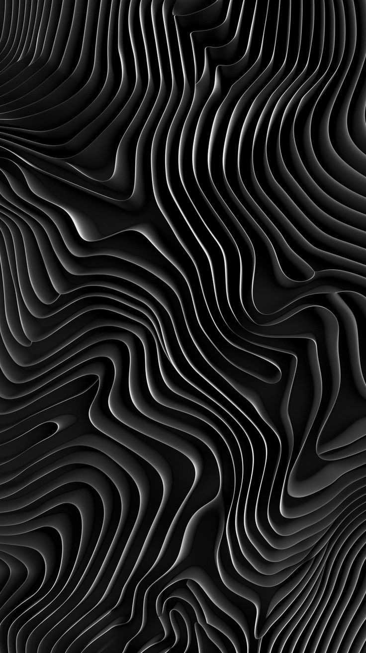 736x1313 Abstract Black Lines Wallpaper