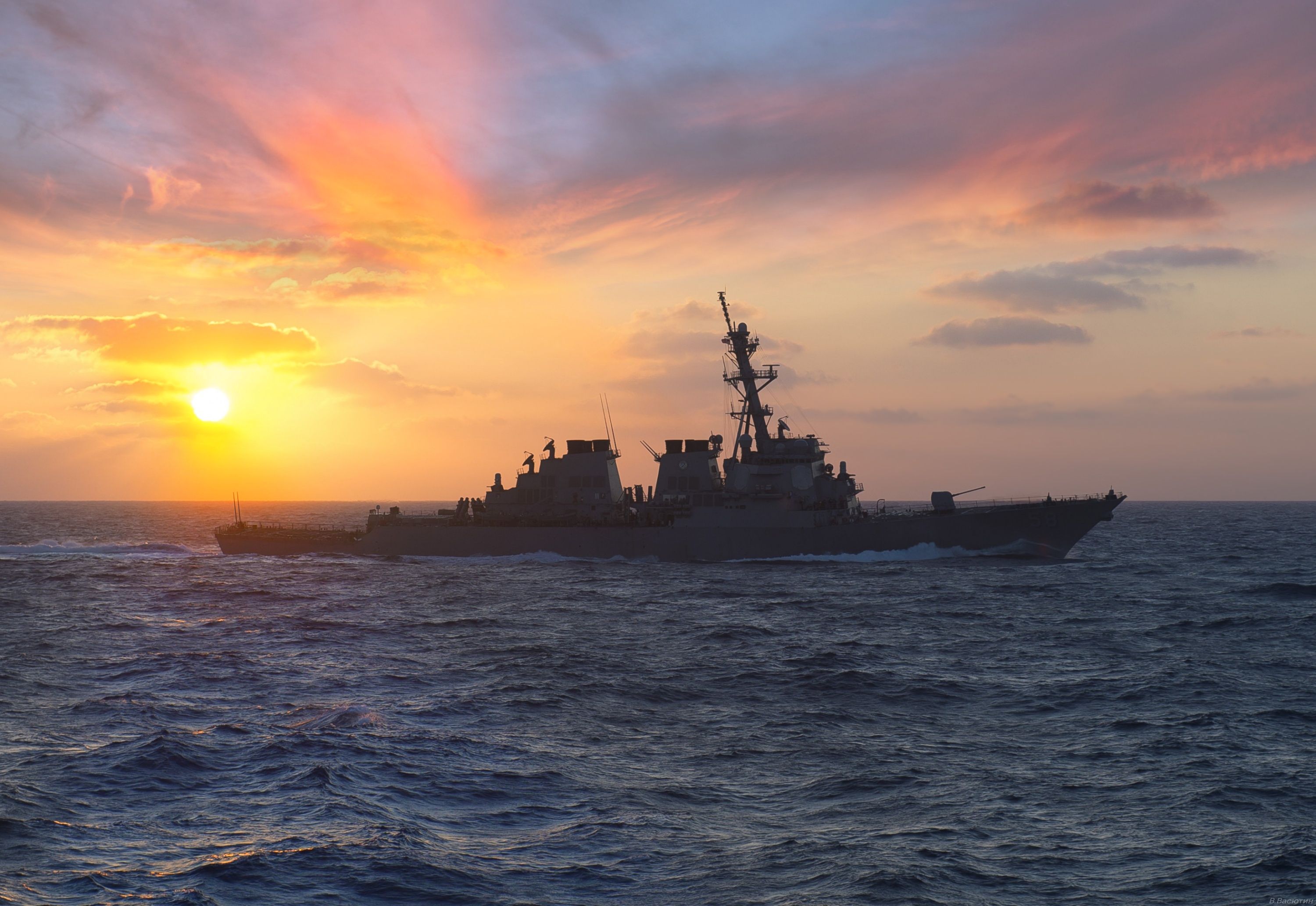 3000x2065 Wallpaper squadron, destroyer, DDG- USS Laboon for mobile and desktop, section оружие, resolution 3000x2065