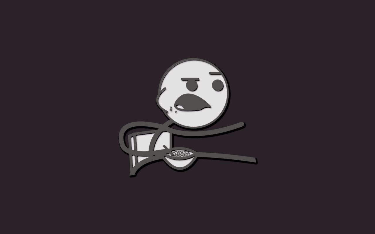 1280x800 Stickman Cereal Guy Funny Meme Wallpaper