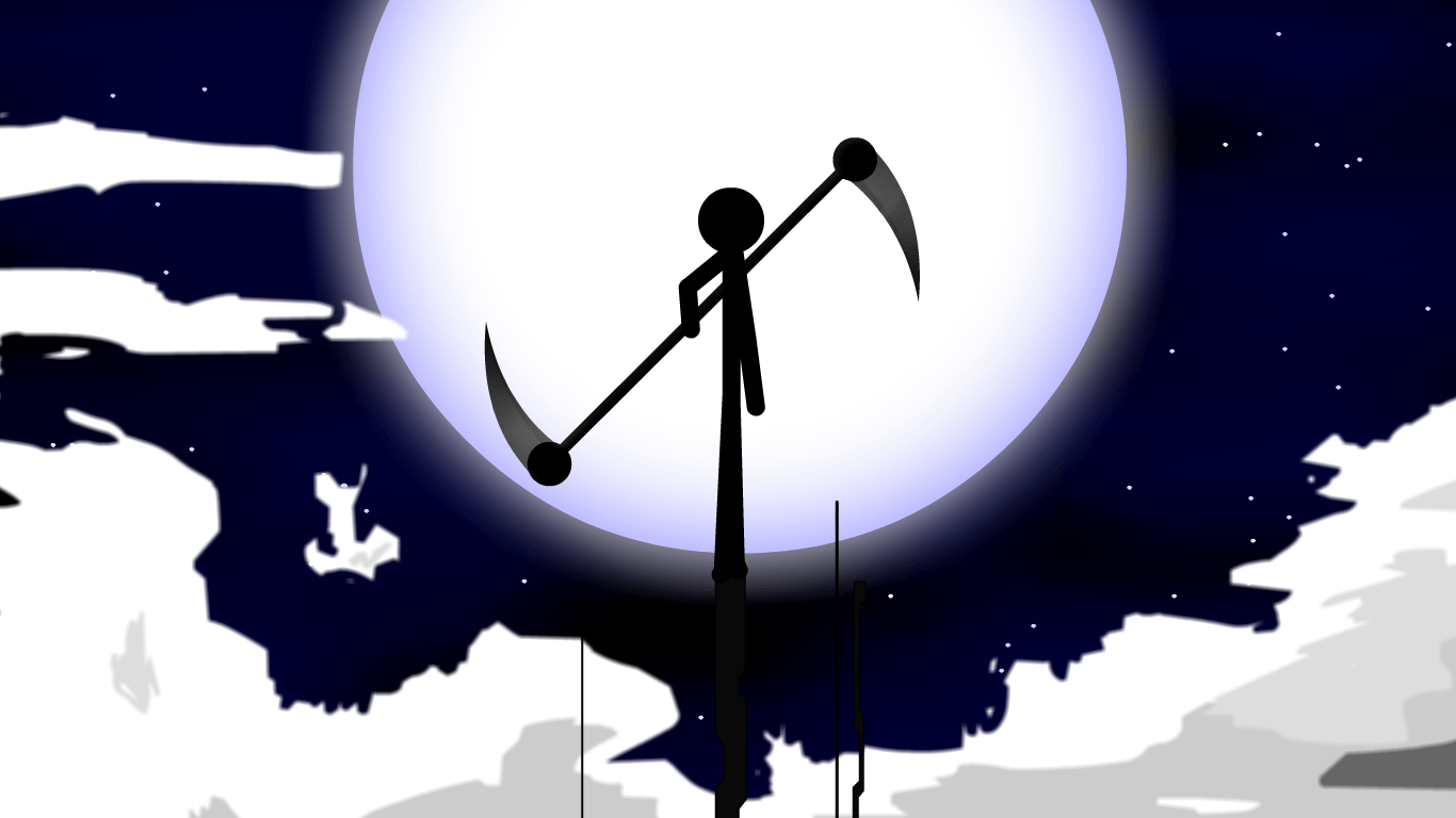1366x768 Cool Stickman Wallpaper