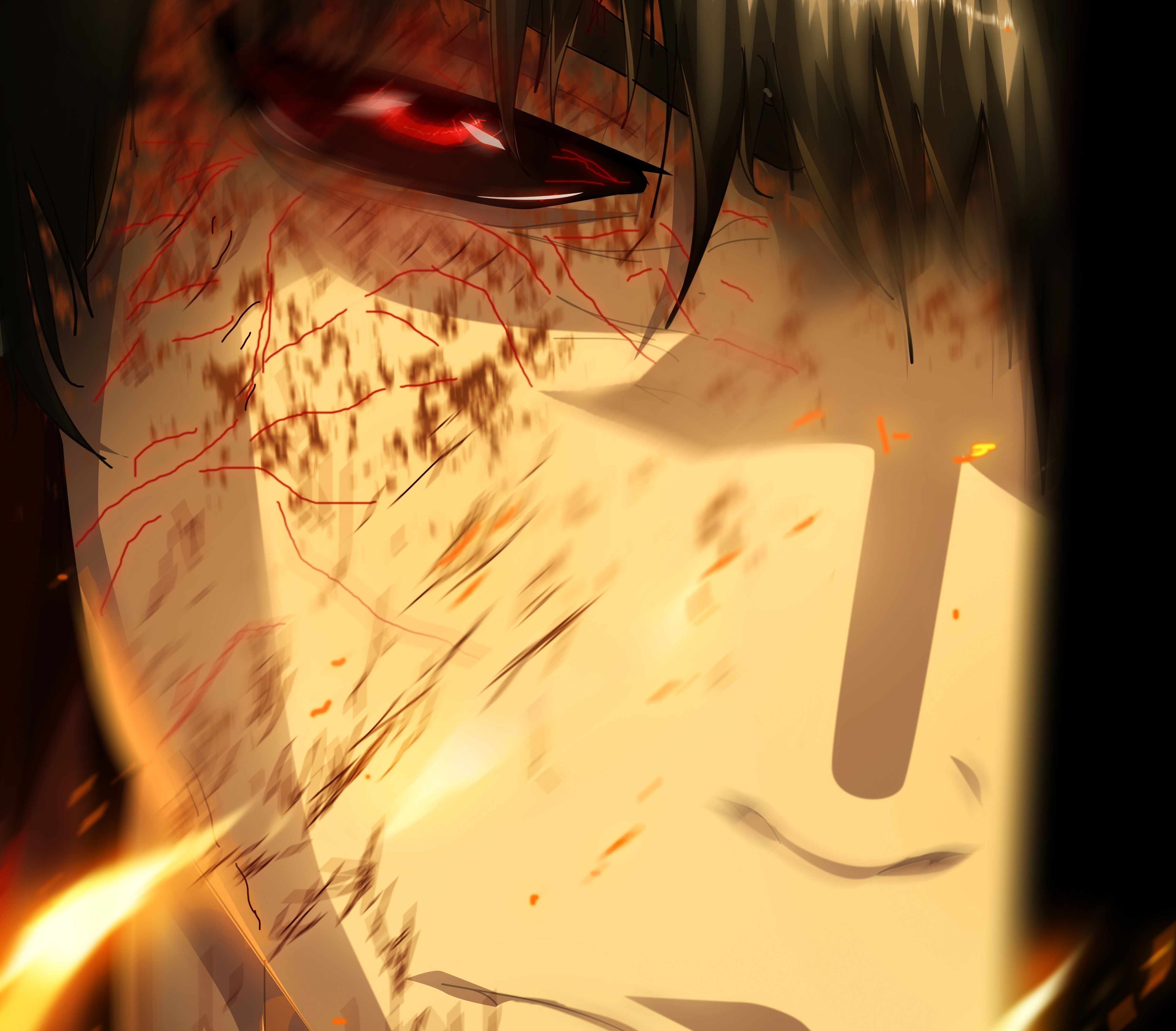 3964x3476 Koutarou Amon 4K Ultra HD Anime Wallpaper