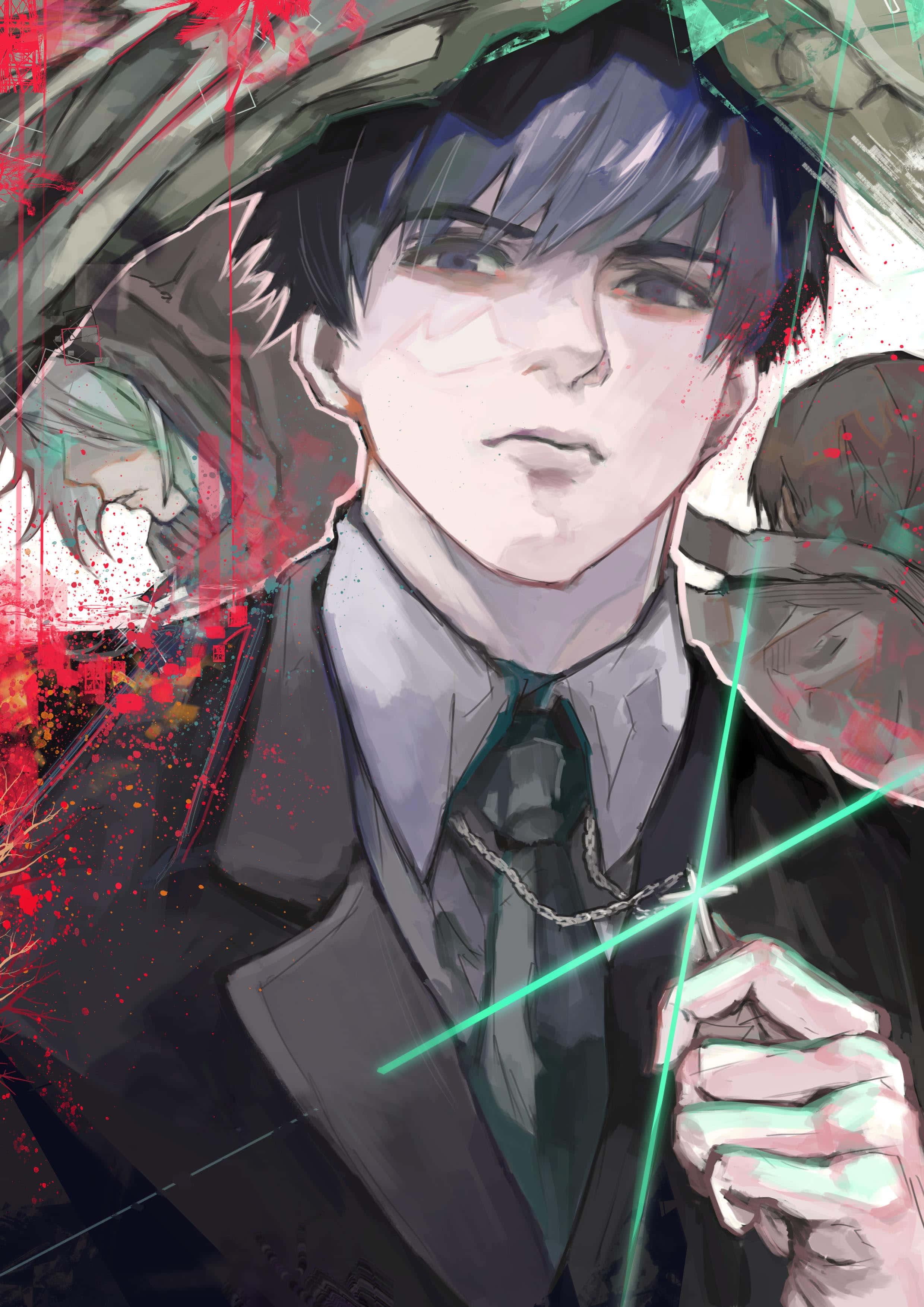 2480x3508 Download Koutarou Amon determined investigator Wallpaper