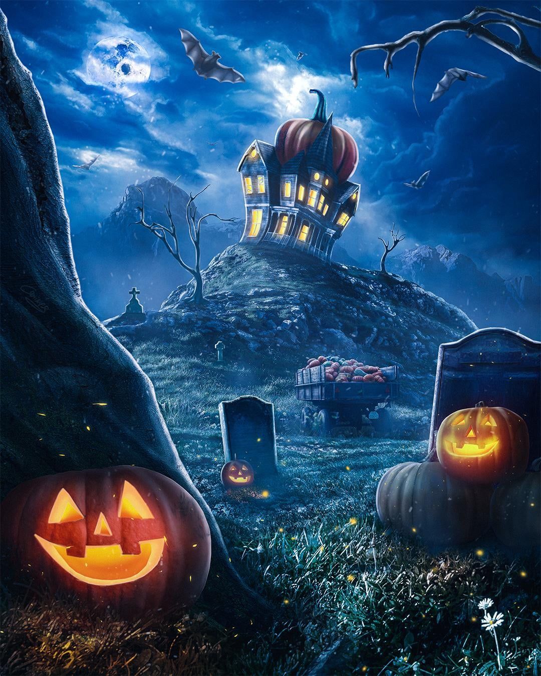 1080x1350 All Hallows Eve. Halloween Photohop Art