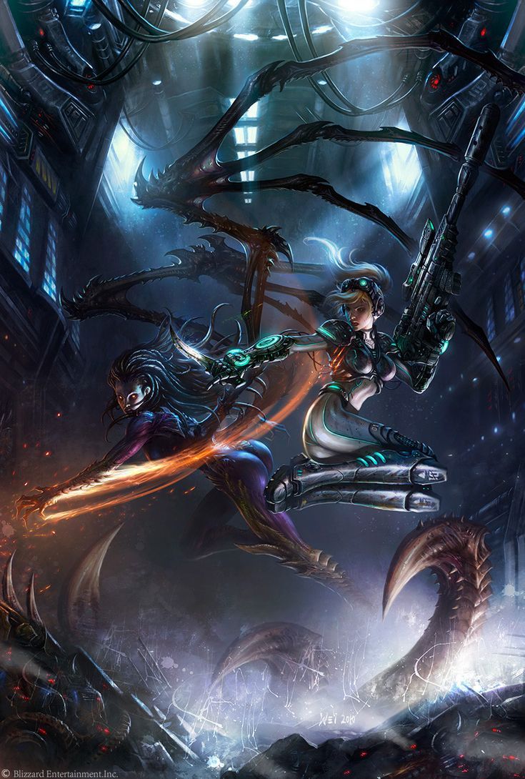 735x1090 The Art of StarCraft, Wei Wang