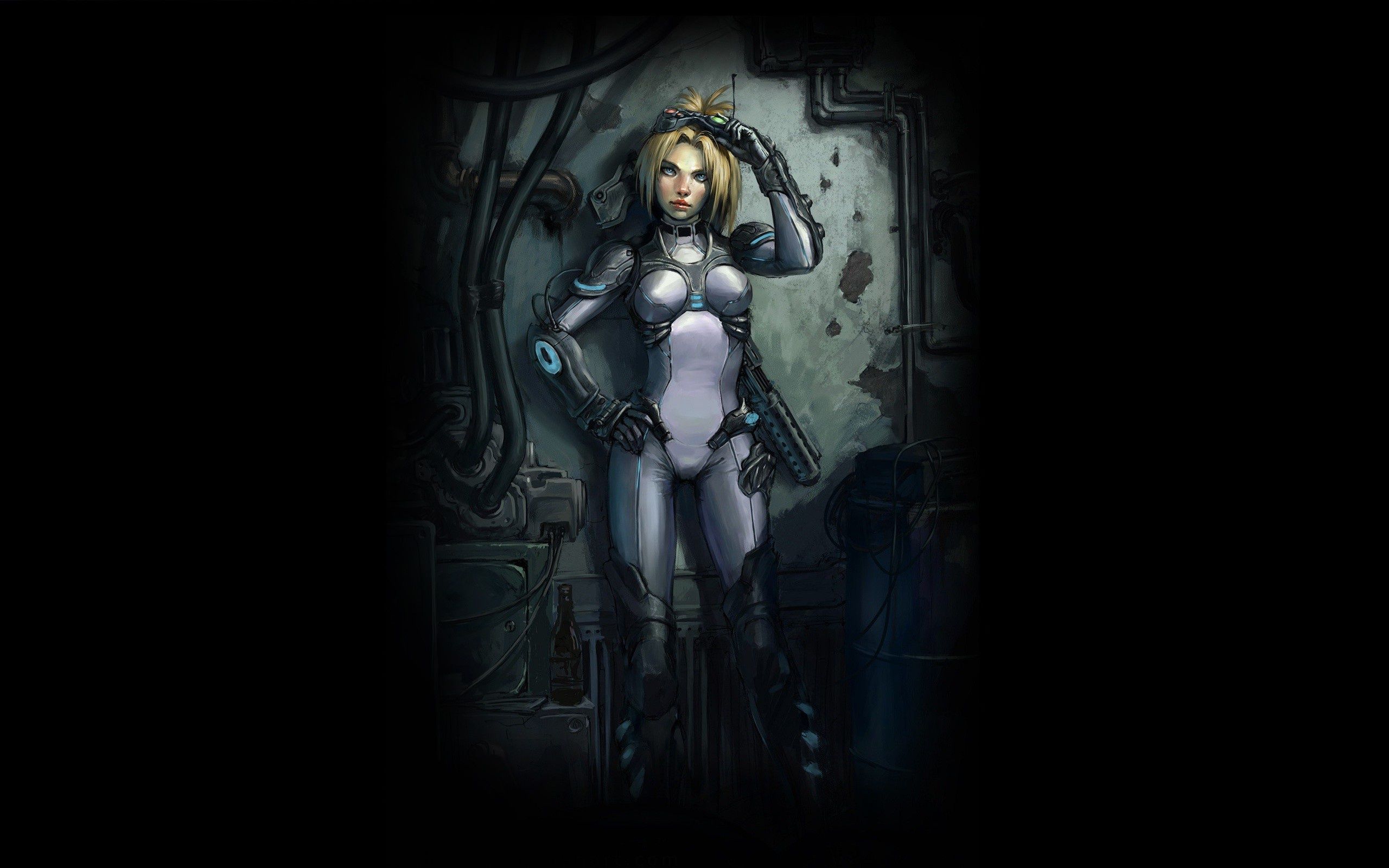 2560x1600 Wallpaper starcraft, girl, Ghost, Terra, Blizzard, Terran, Nova, Characters for mobile and desktop, section игры, resolution 2560x1600