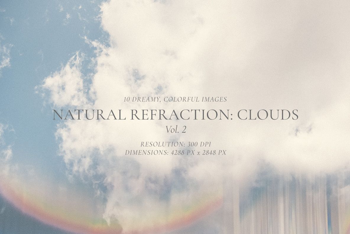 1184x792 Natural Refraction: Clouds Vol. an Abstract Photo