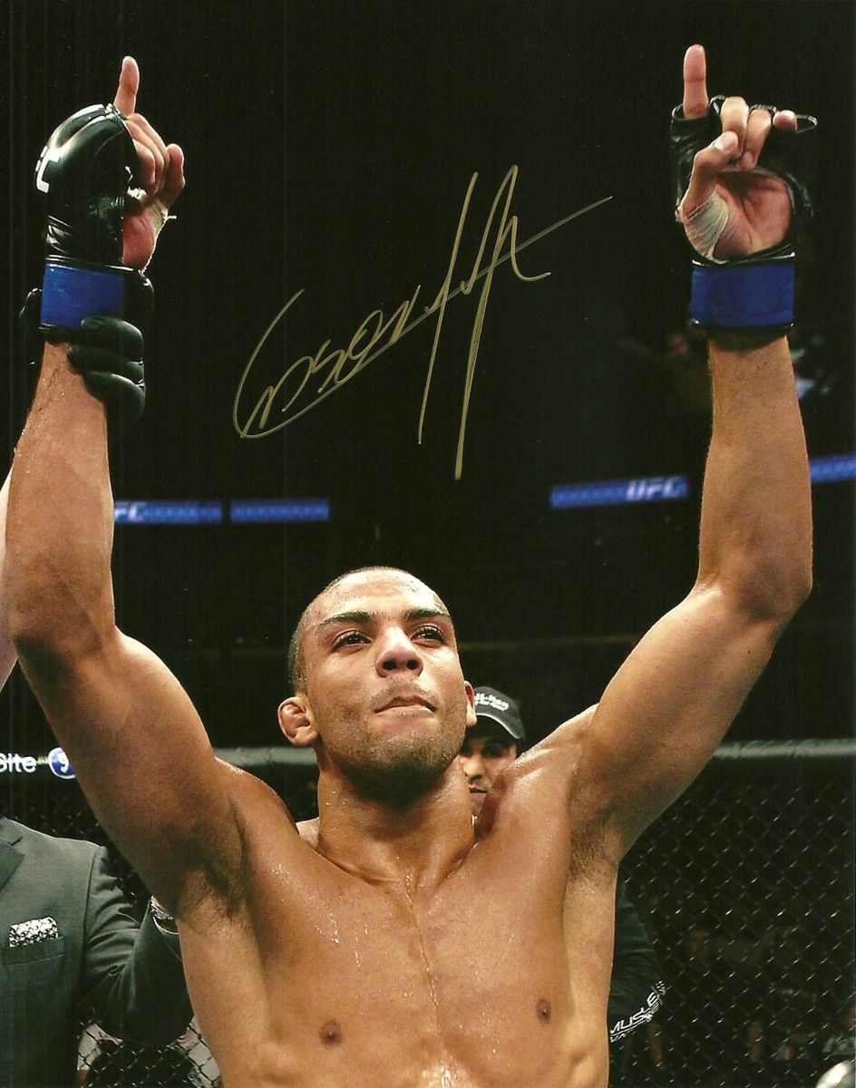 944x1200 Edson Barboza Hand Signed 8x10 Photo Autograph MMA UFC