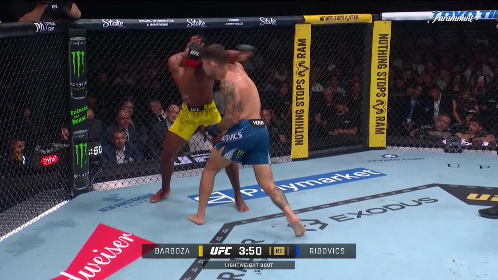 1600x900 Esteban Ribovics Batters Edson Barboza To Round 2 Stoppage At UFC 330
