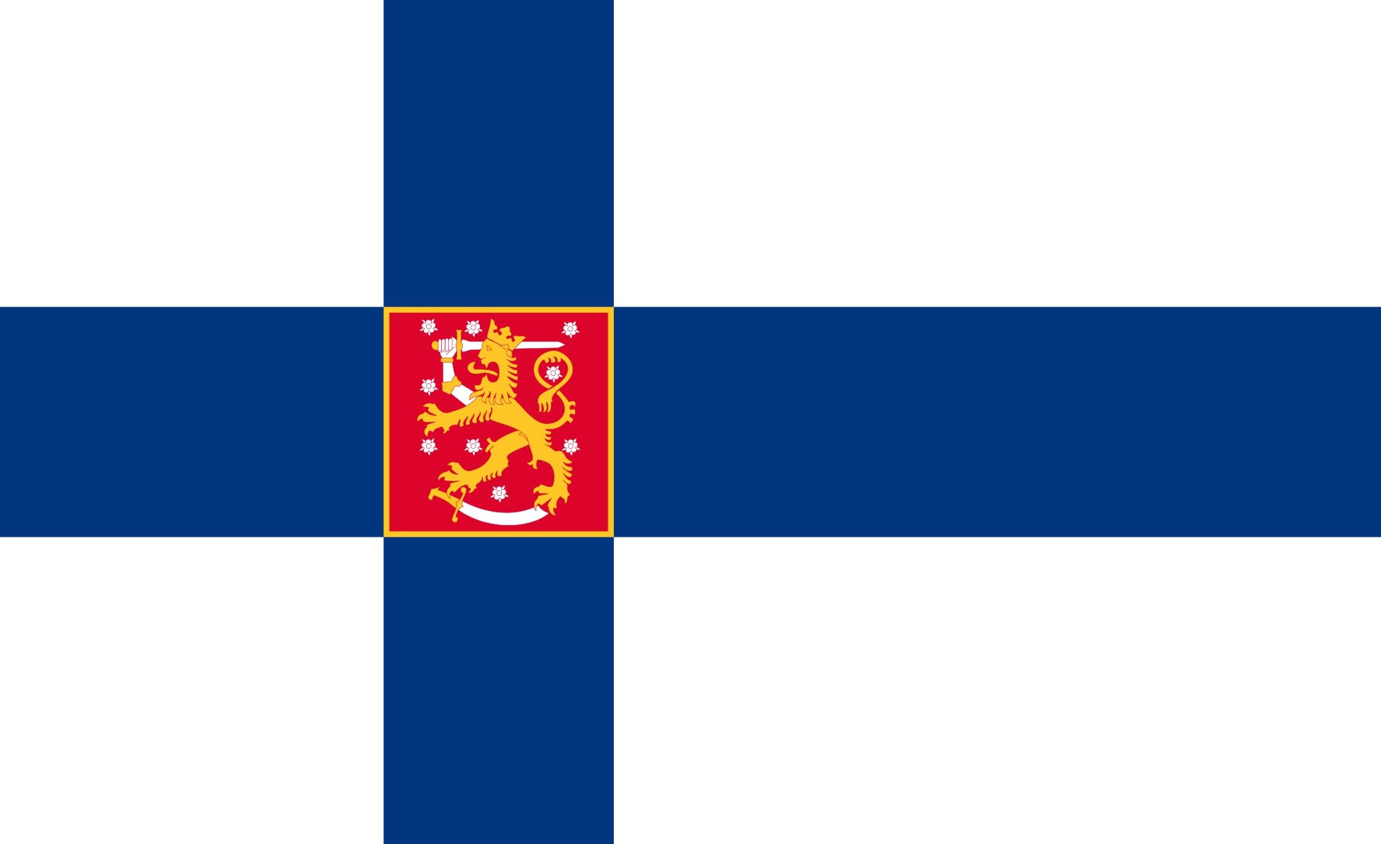 2000x1222 Wallpaper flag, coat of arms, fon, flag, Finland, Finland, coat of arms for mobile and desktop, section текстуры, resolution 2000x1222