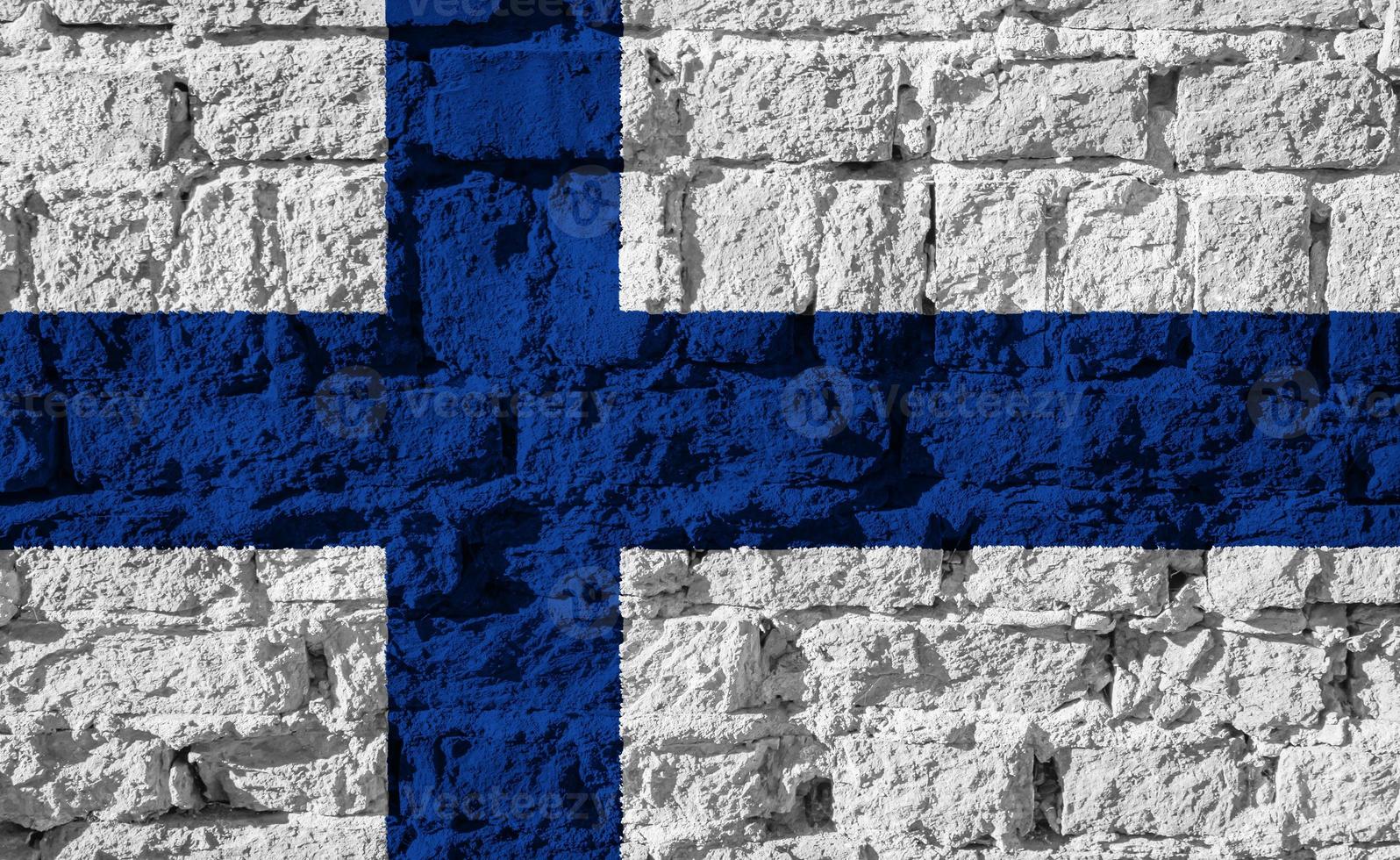 1596x980 Flag of Finland on a textured background. Concept collage
