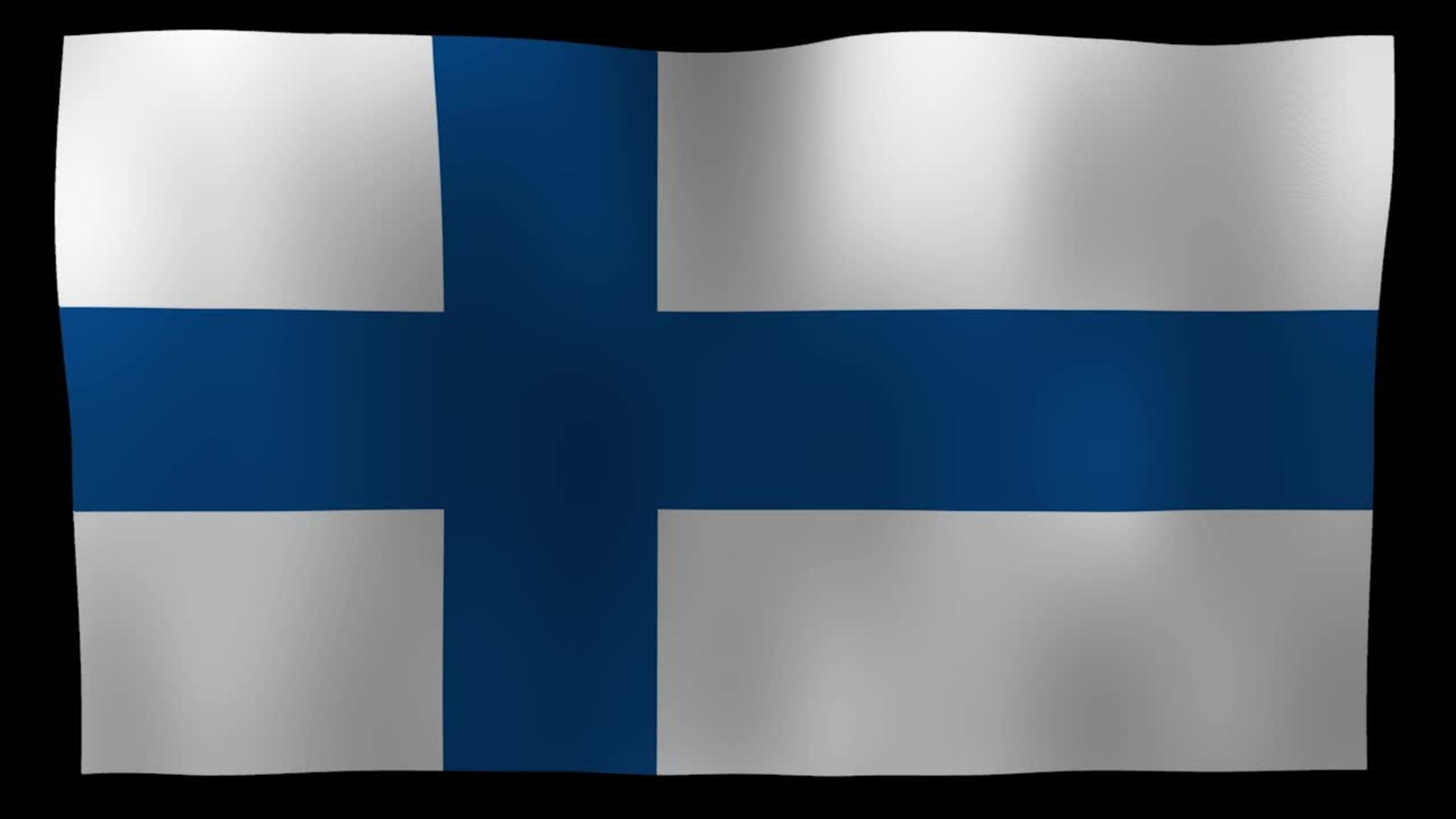 1920x1080 Finland Flag 4K Motion Loop After Effects Template