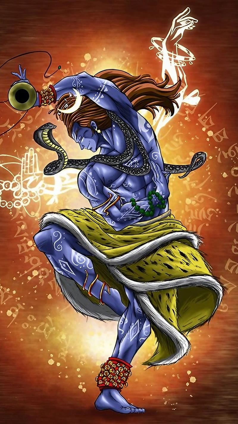 800x1422 Bholenath Ji, Lord Shiva Tandav, god, mahadev, HD phone wallpaper